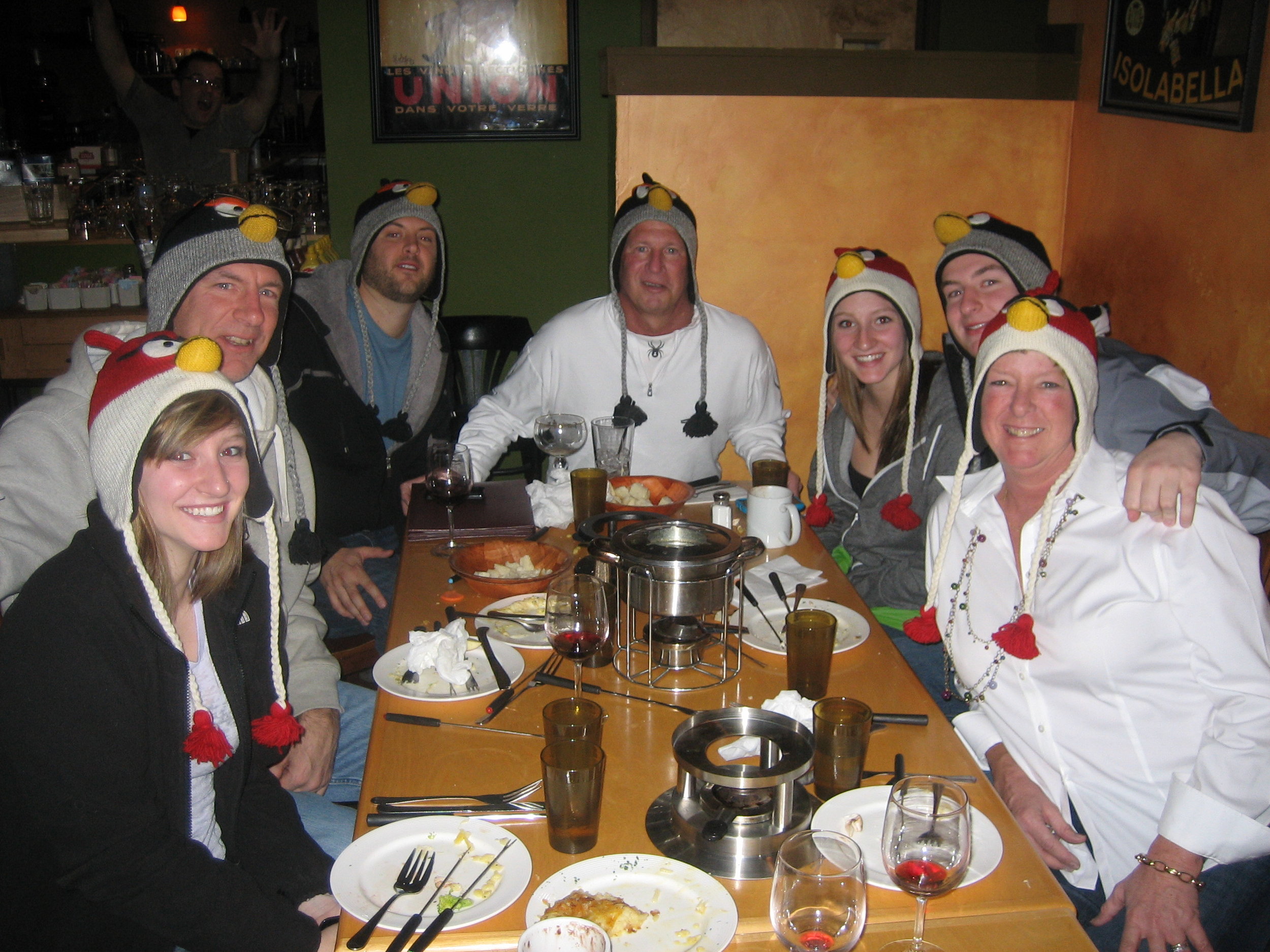 Family dinner at Copper Mountain