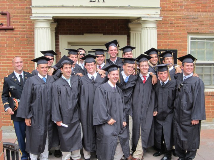 Sigmi Pi graduation at Wake Forest