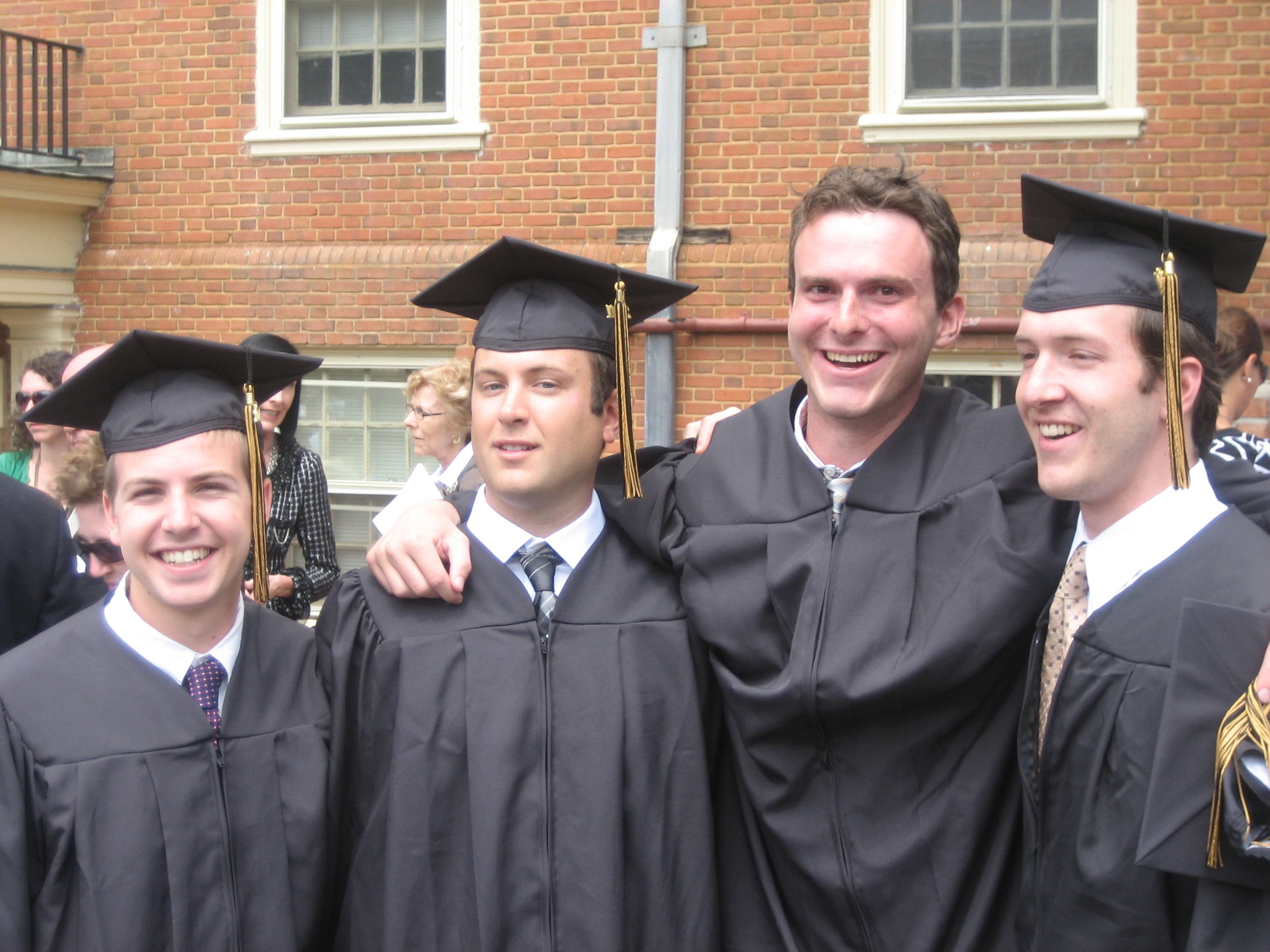 Willy, Jeff, Sam & Justin at graduation