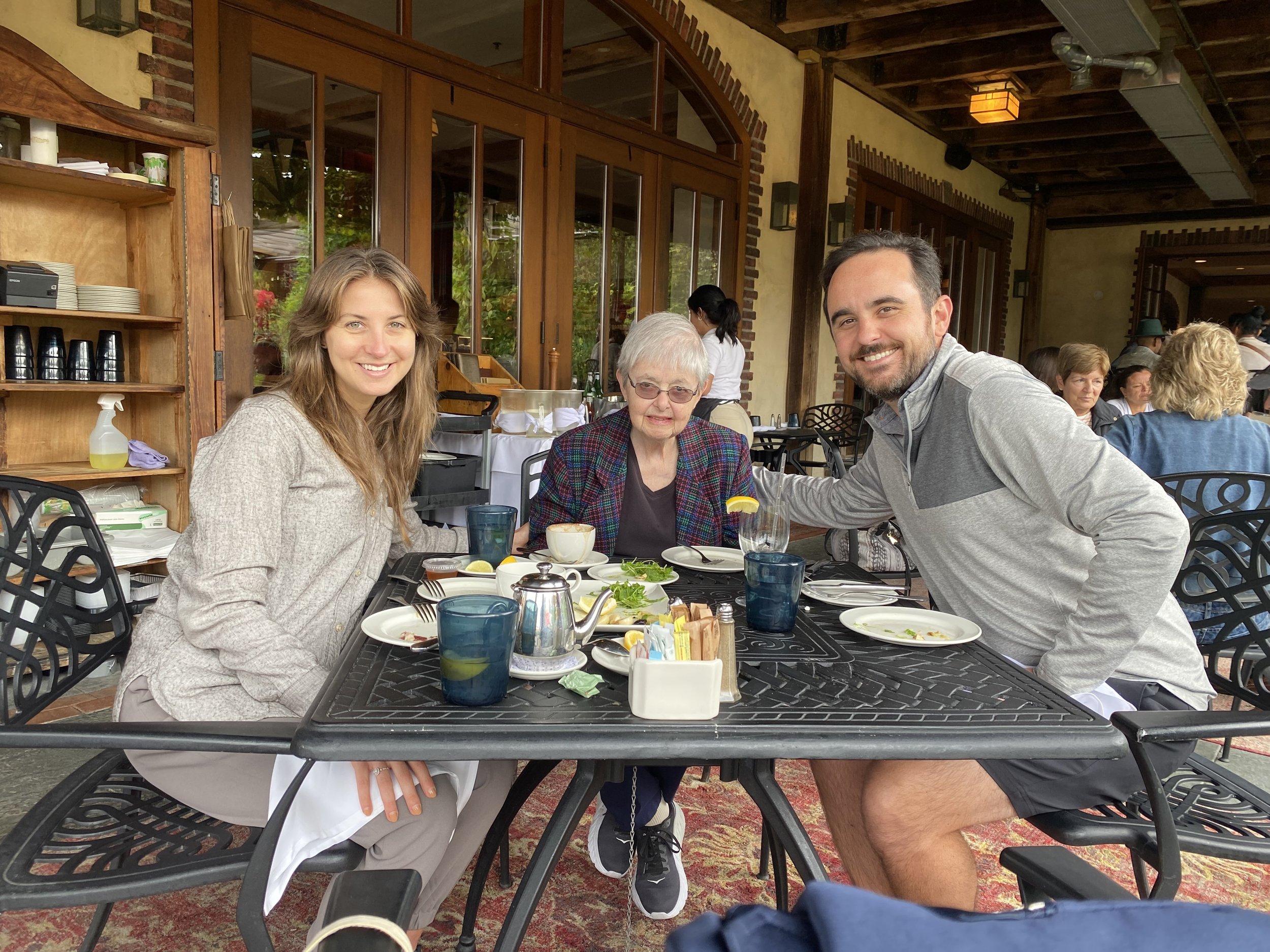 Lunch with our Aunt Eileen this fall in Westchester County NY