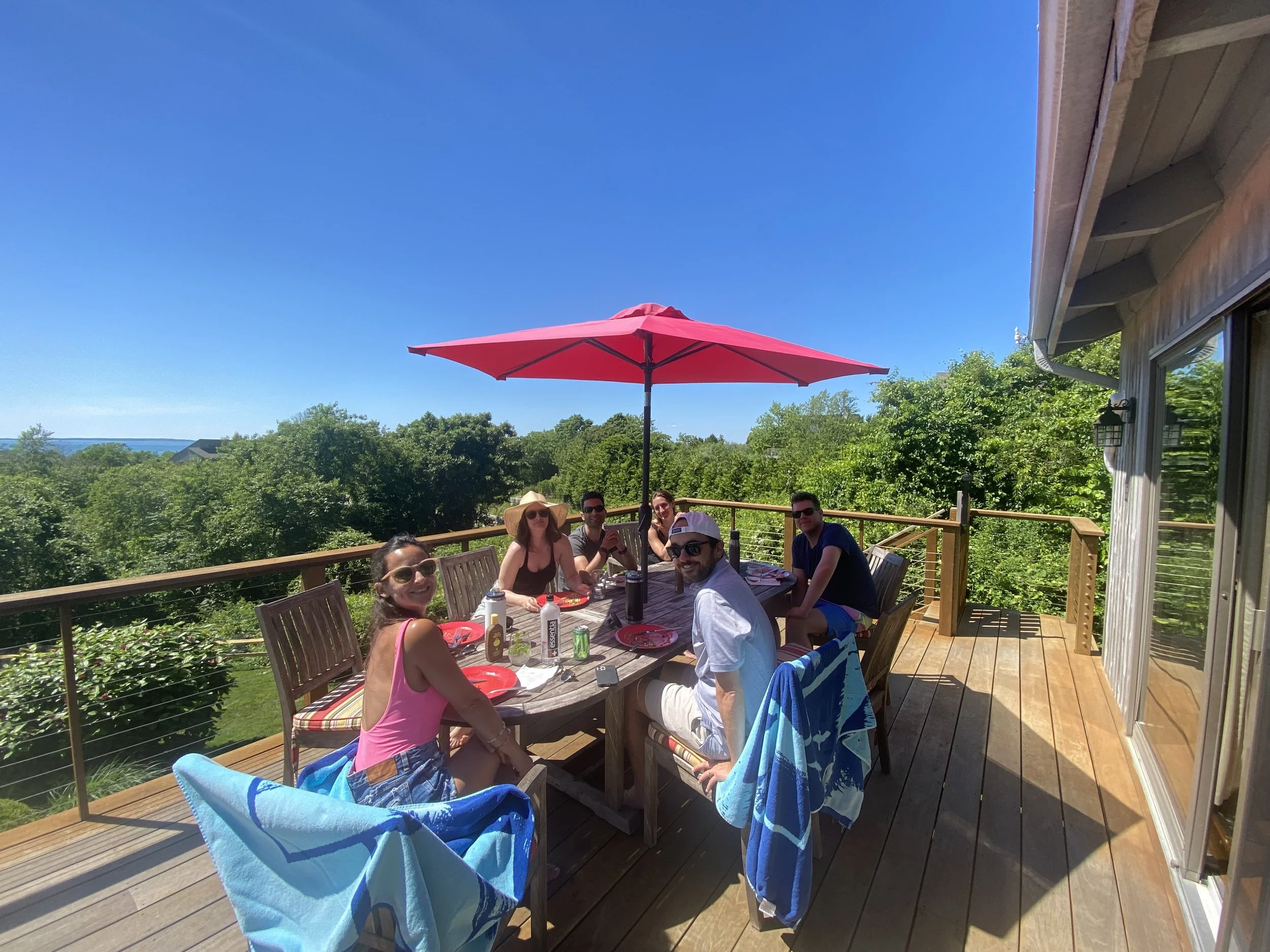 Mauntauk with Kat Bellando, Justine Fowler, Mario Souza, Kelly Stafford, Kyle and (not pictured) Tristan Sechi and Sean Firko.