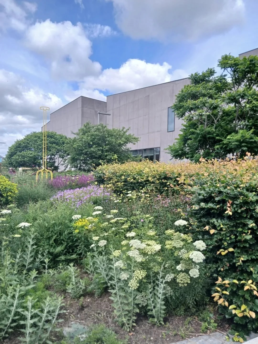 Hepworth Print Fair today @hepworthwakefield

Garden looking fine.

Cool setting #tileyardnorth

Helping out as shopkeeper for @johnhollington_design 

People watching opportunities. Cool stylish people.