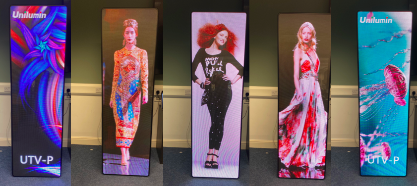 New from Unilumin - The UTV-P SERIES P1.8 &amp; P2.6  Avant-garde Digital Poster Frame Smart, Sleek, Simple.