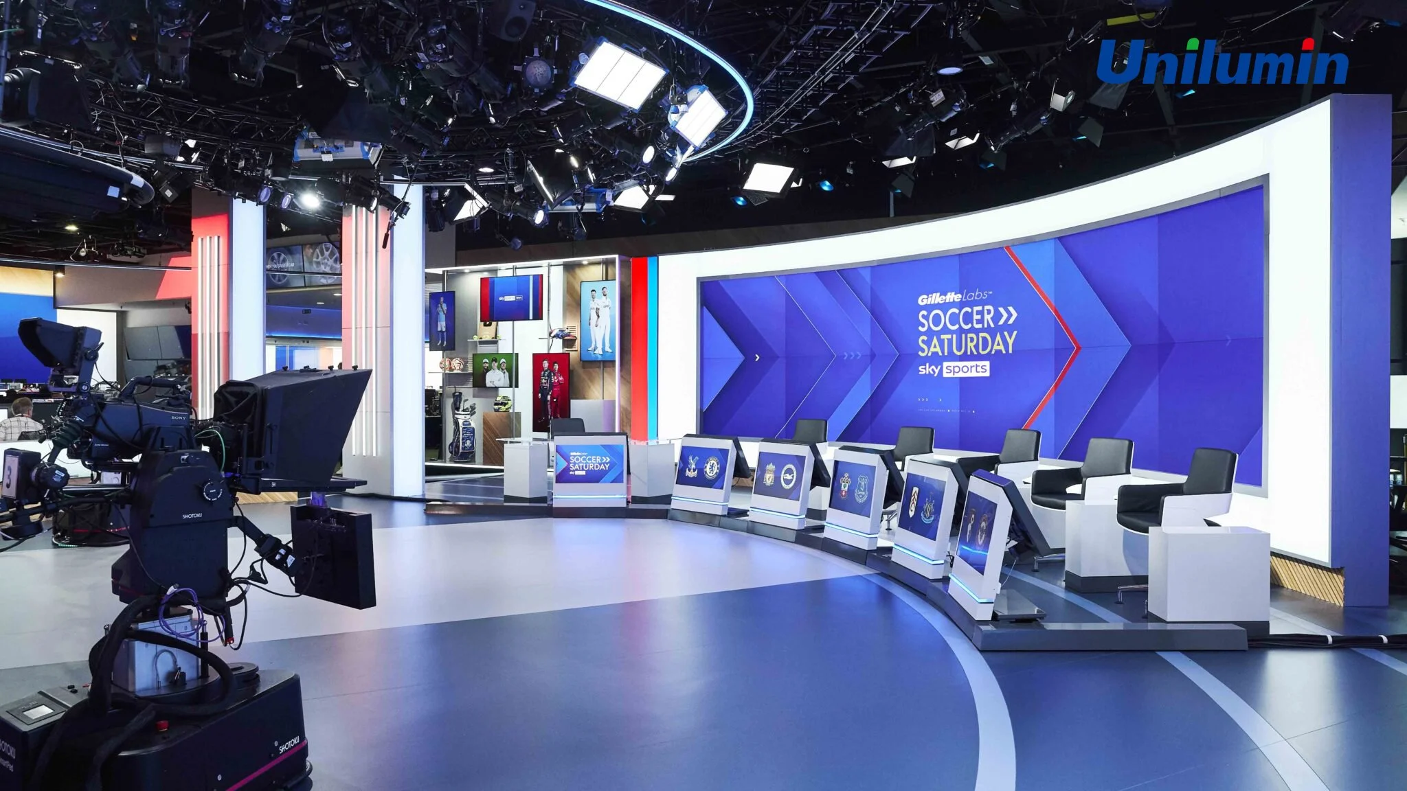 Sky Sports's new studio adopt Unilumin UMini series 