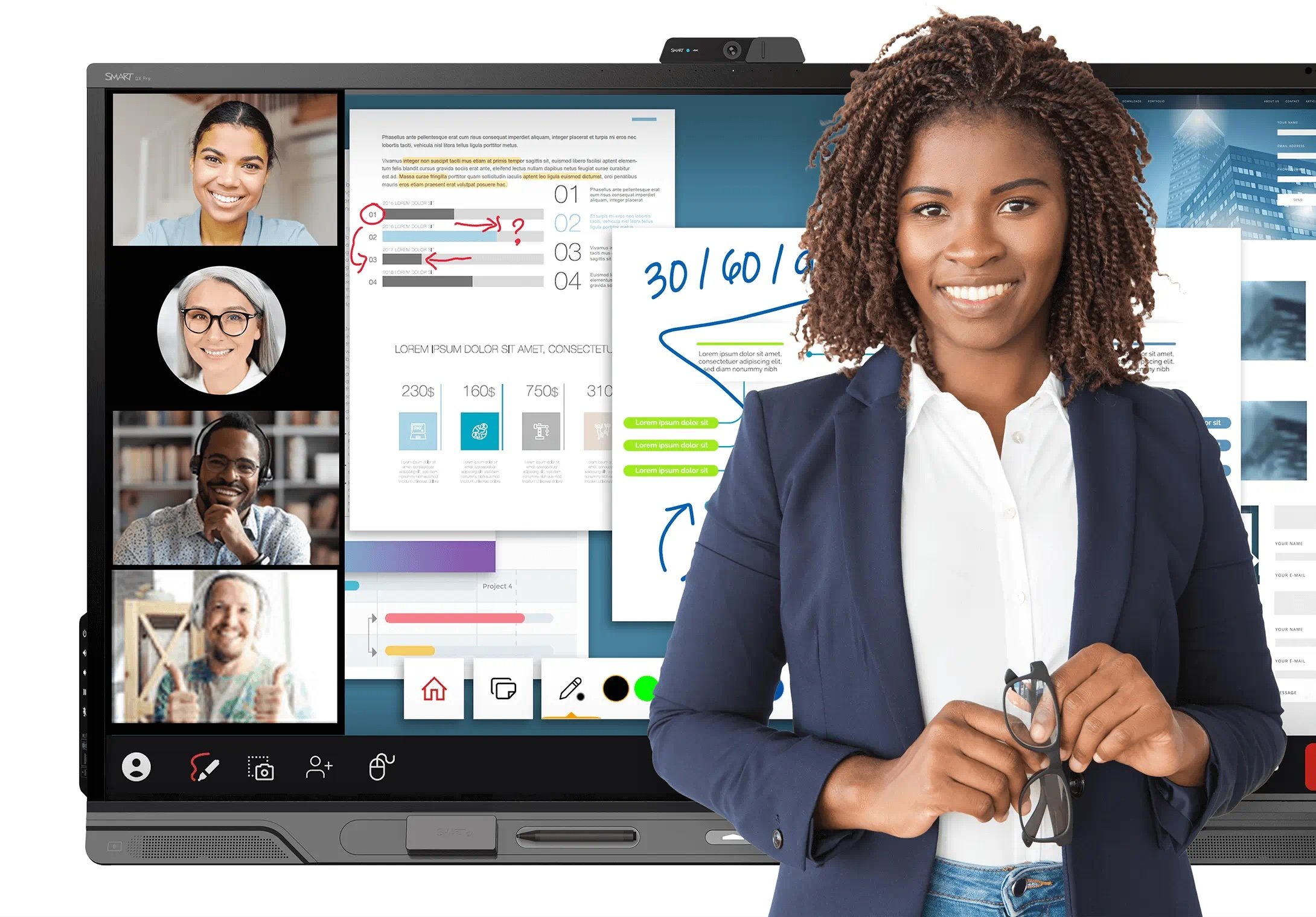 SMART TeamWorks is your modern meeting solution for hybrid collaboration