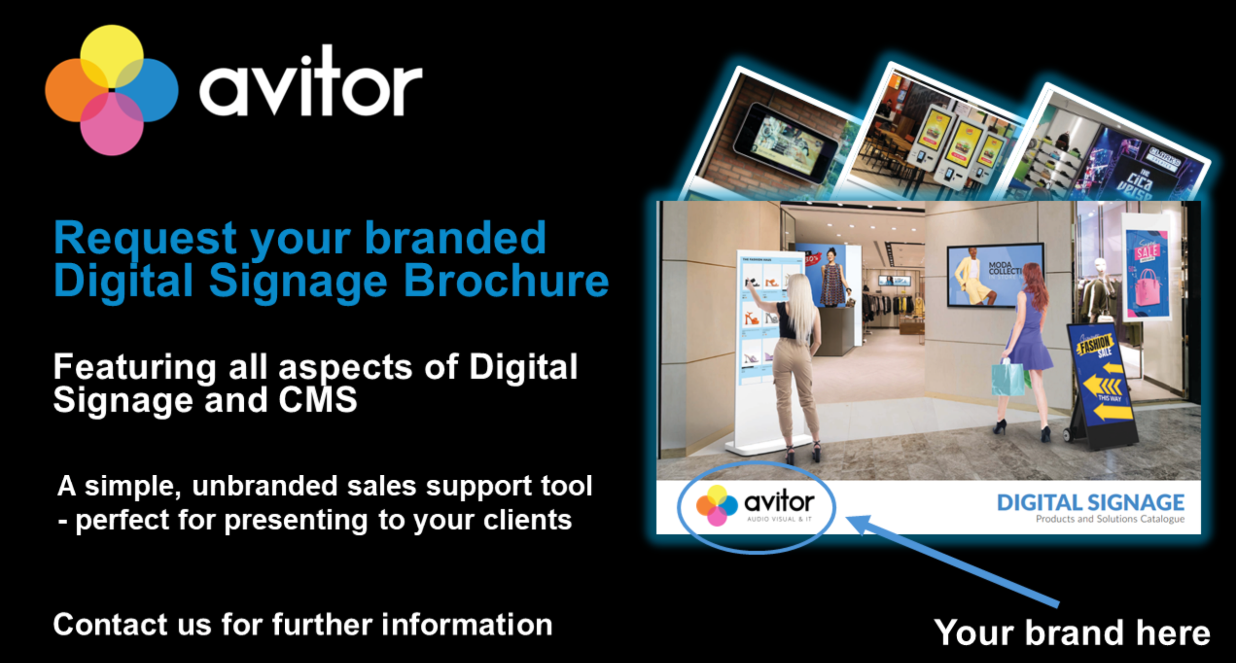 Elevate Your Digital Signage Offering with your own branded Brochure!