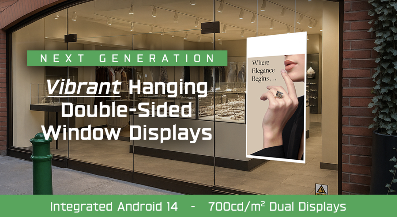 New Vibrant Hanging Double Sided Displays
