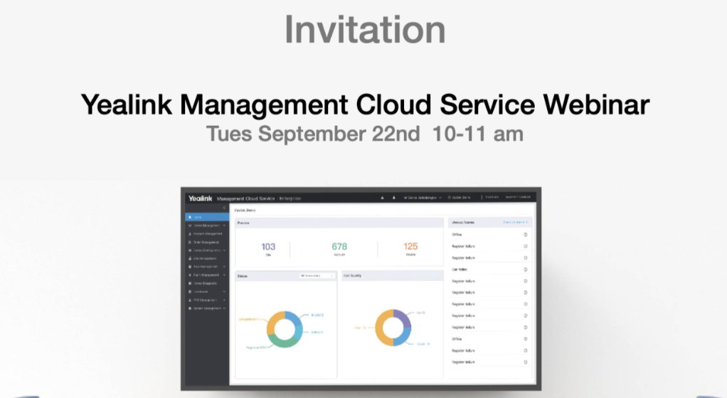 Invitation To The Yealink Webinar - Master YMCS: Manage Smarter, Support Faster, Operate Better
