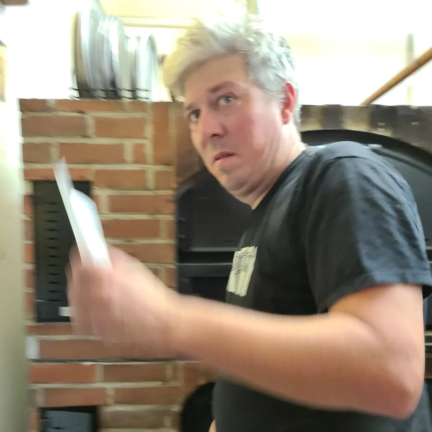 This is the Way.
Pesto. Broccoli. Sun dried tomato. Red onion. Jalape&ntilde;o.  Tomato. Charred corn. Topped with fresh arugula and cashew cream. Chipotle flakes. #Timsurprised #vegan #veganpizza #pizzeria