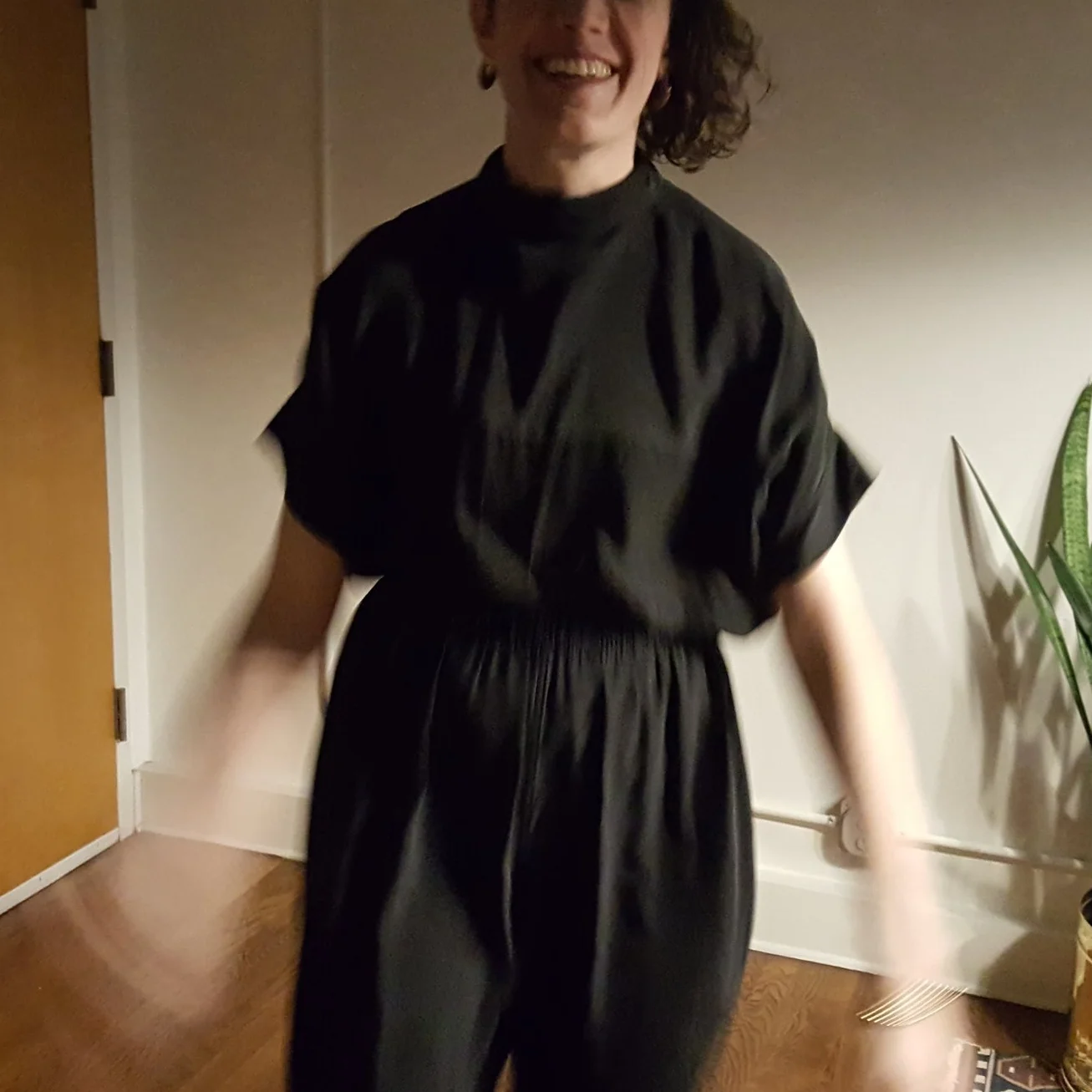 I made my husband take a photo of me in the backwards shirt last night and this is what I got. I still love the backwards shirt tho.
