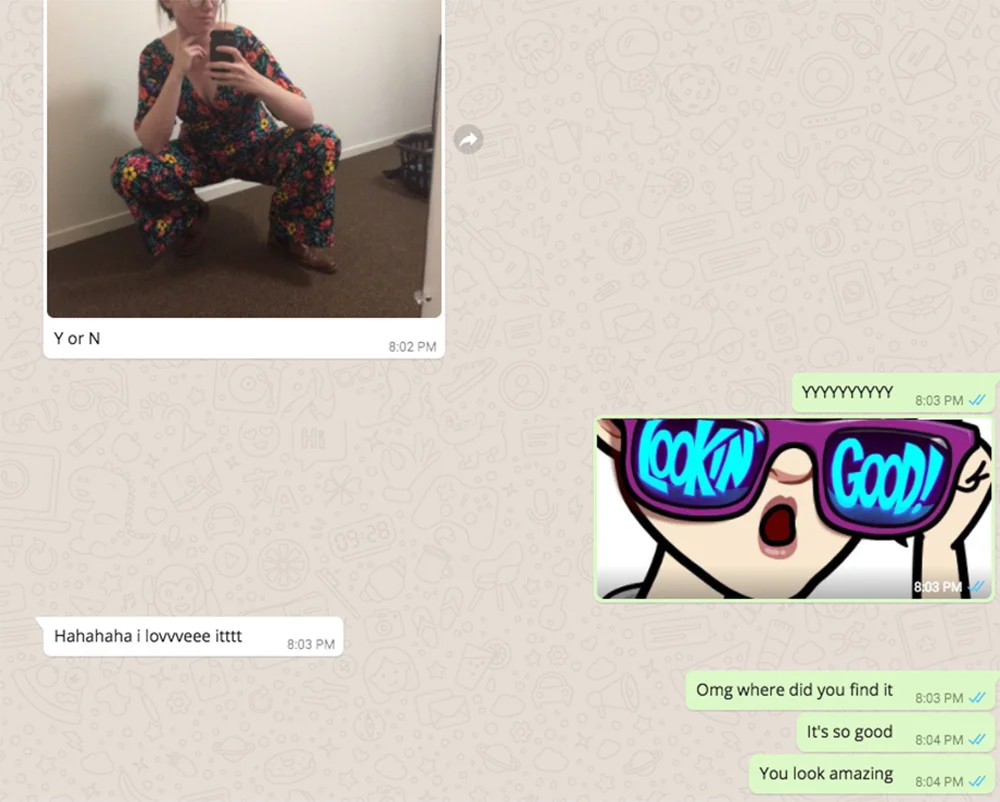 Full disclosure I have edited this screenshot, but only to crop my bitmoji face. Live by the crop, die by the crop!