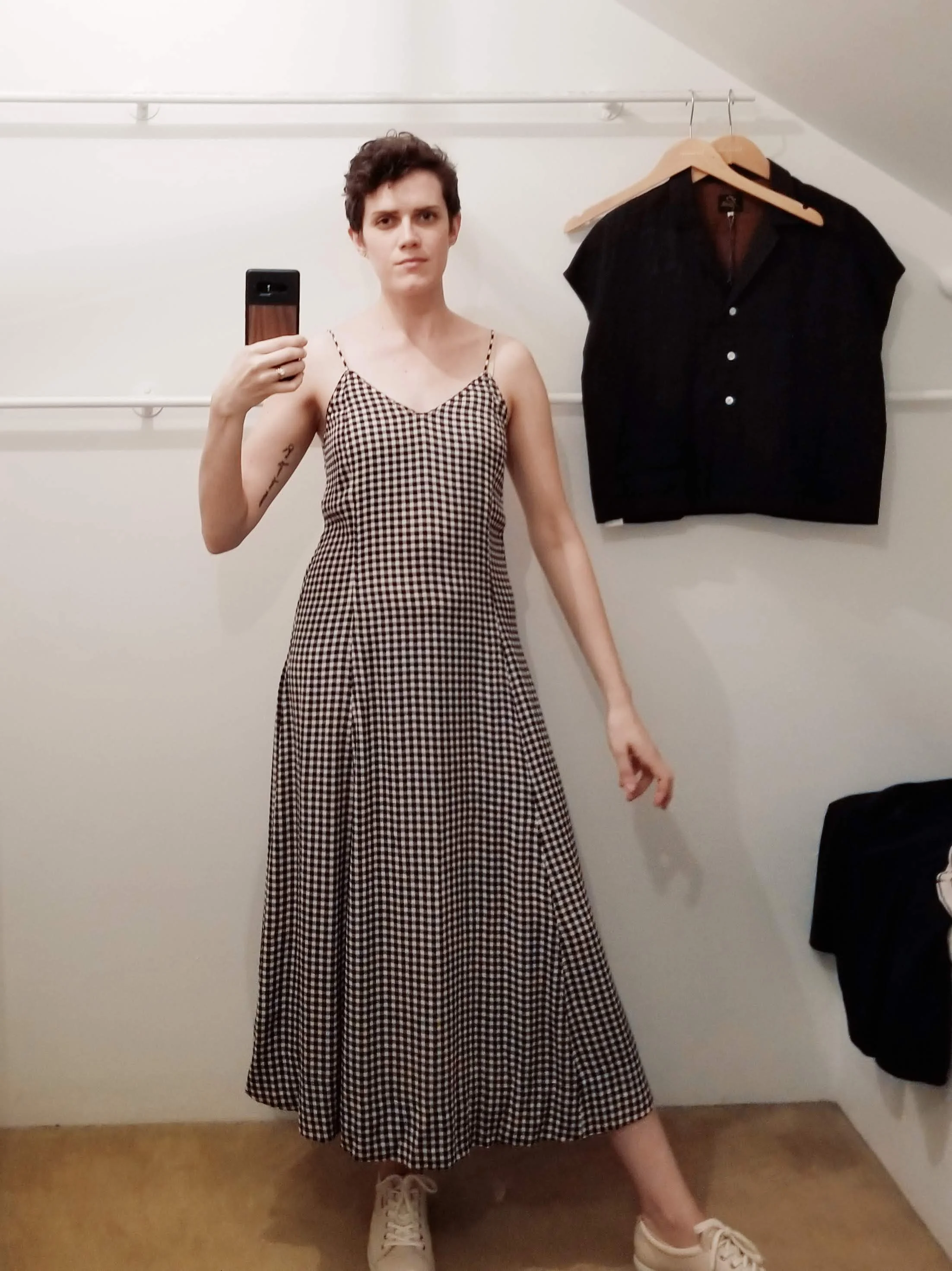 Fell in love with this silky rayon gingham dress by Ganni… yes I took it home. I think I've shared more photos from Totokaelo than from anything else I saw in Seattle so sorry but not sorry, that place is awesome.