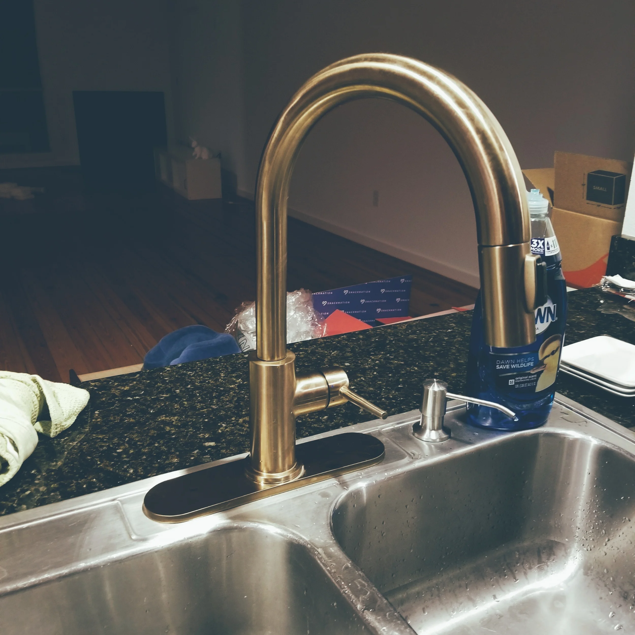 Old faucet in situ at the townhouse.