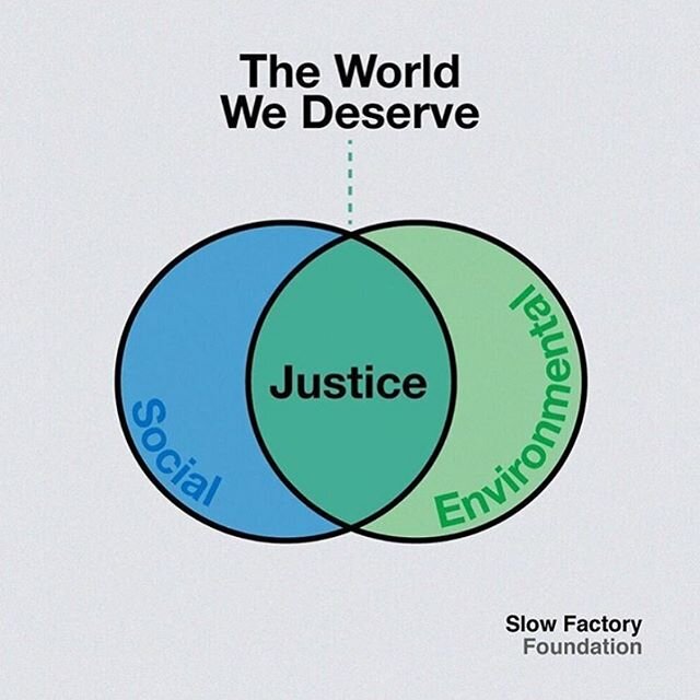 You can&rsquo;t have environmental justice without social justice @theslowfactory