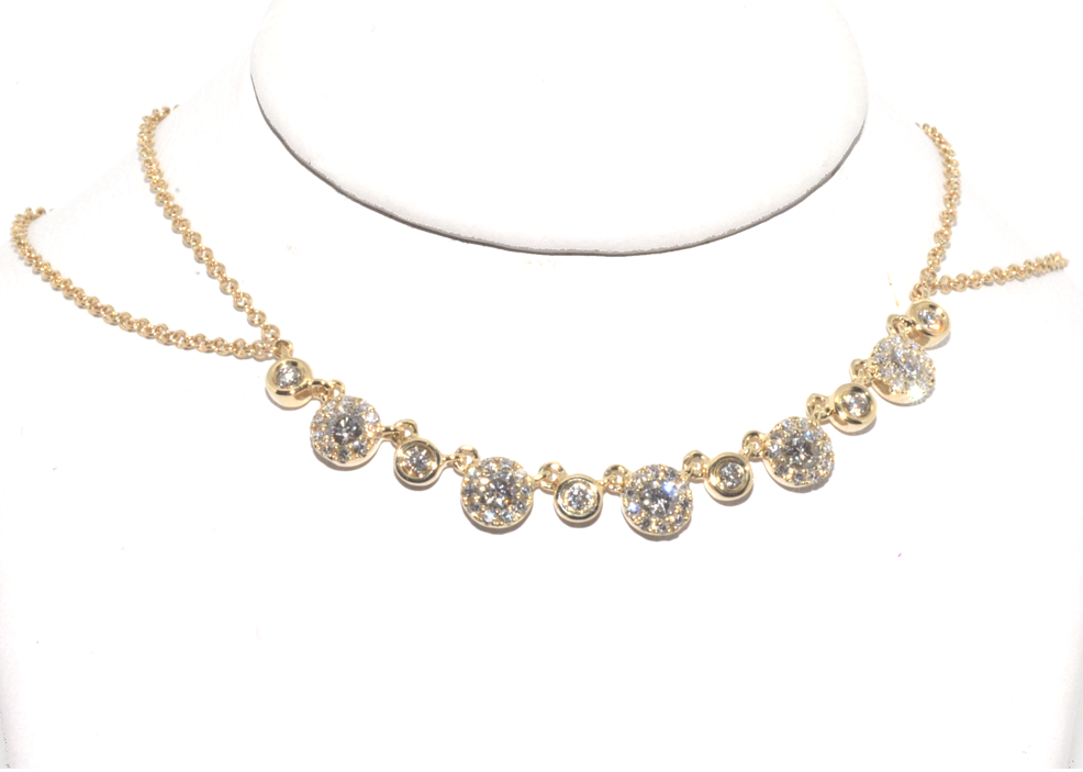 Diamond Cluster Necklace