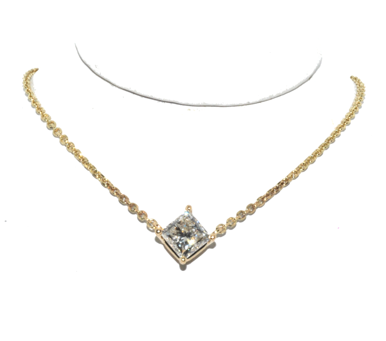Princess Diamond Pendant