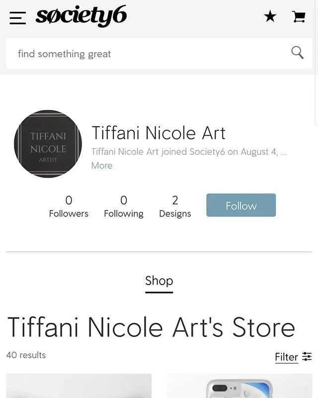 Get your art prints and other cool items on my Society6 store! Link in bio.
.
.
.
.
.
.
#art #artist #blackgirlmagic #blackartist #blackart #blackcreatives #acrylicpainting #artistsoninstagram #artwork #creative #tiffaninicoleart #kansascityart #kcar