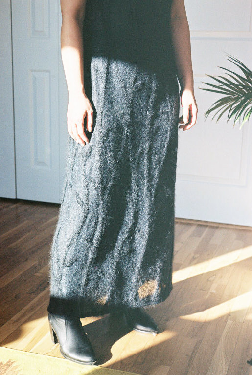 Sheer Mohair Vine Maxi Dress
