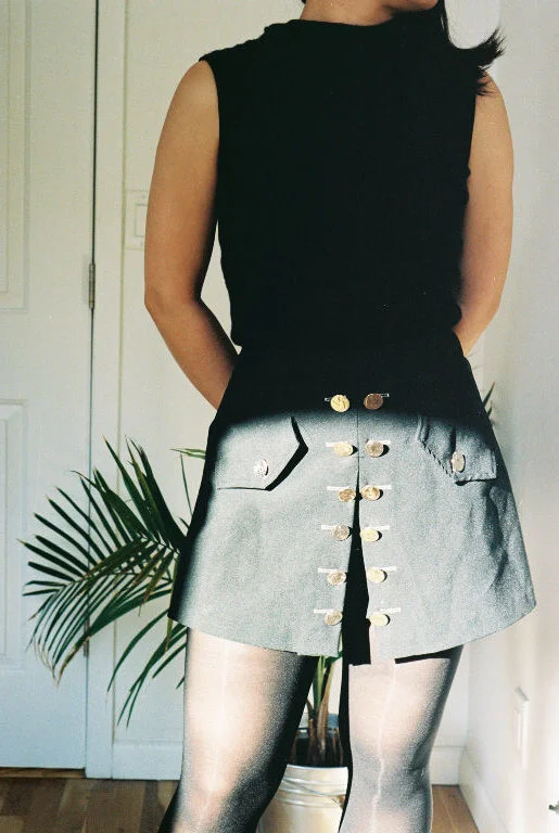 A-Line Mini Quarter Skort