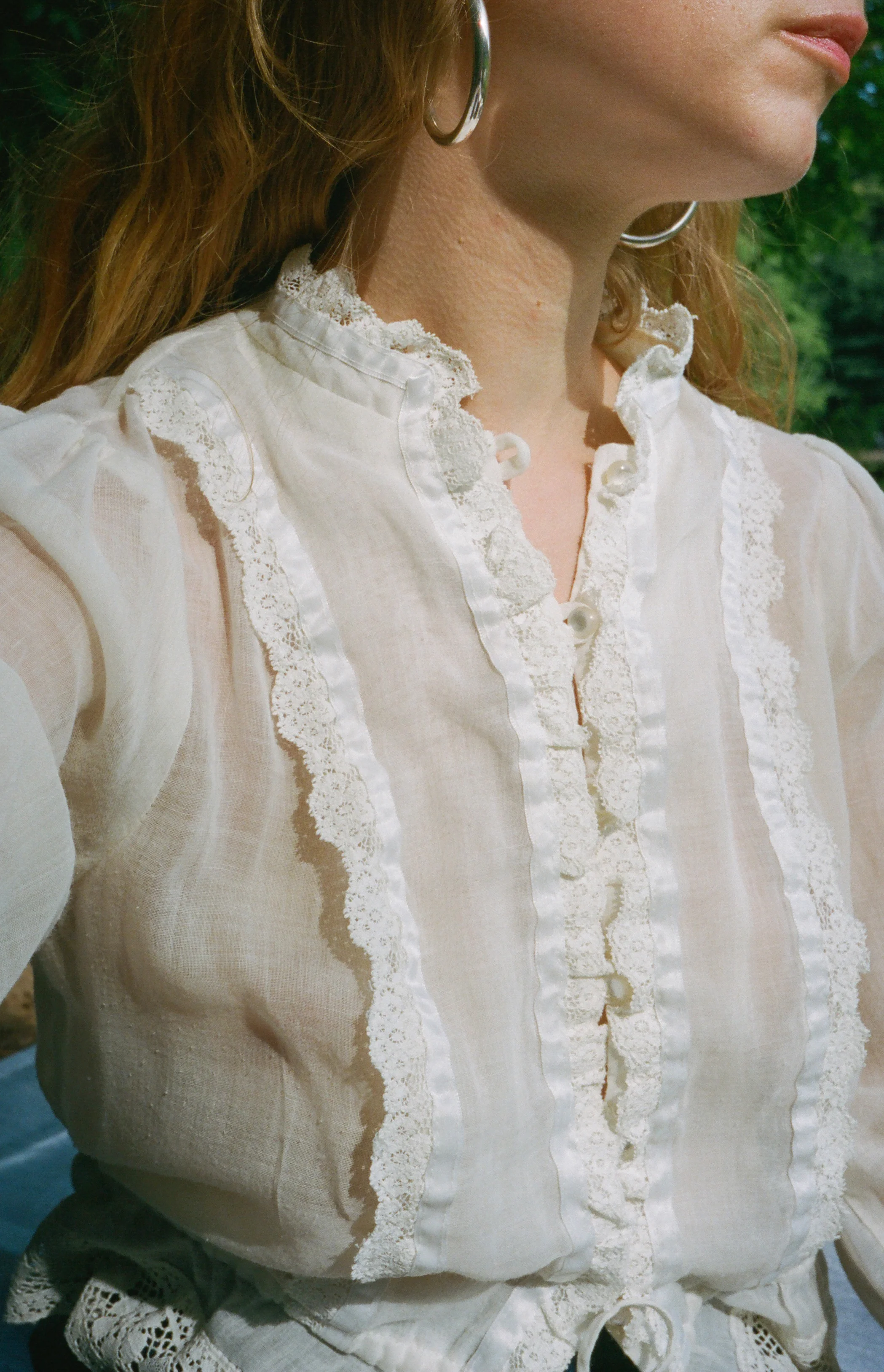 sheer cotton blouse