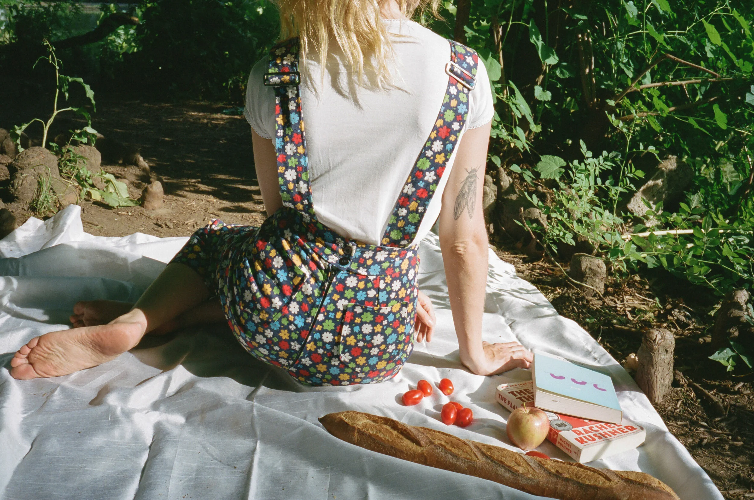 1960's Floral Overalls