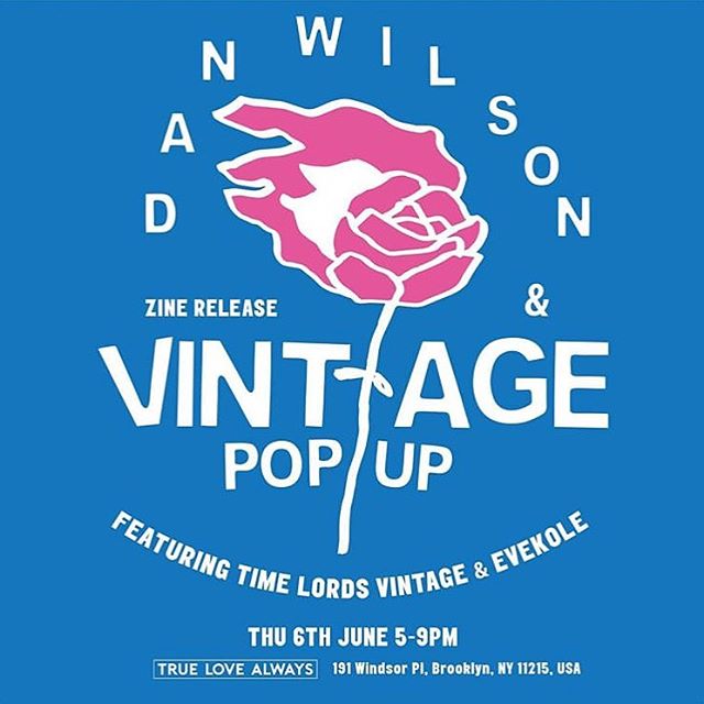 🚨🚨🚨🚨🚨🚨🚨🚨🚨🚨🚨
So excited to announce that I&rsquo;ll be doing my first pop up! Come try on my vintage and @timelordsvintage irl, scope @iamdanwilson&rsquo;s new zine and hangout in my fave Brooklyn store @truelovealwaysbk. There will be snac