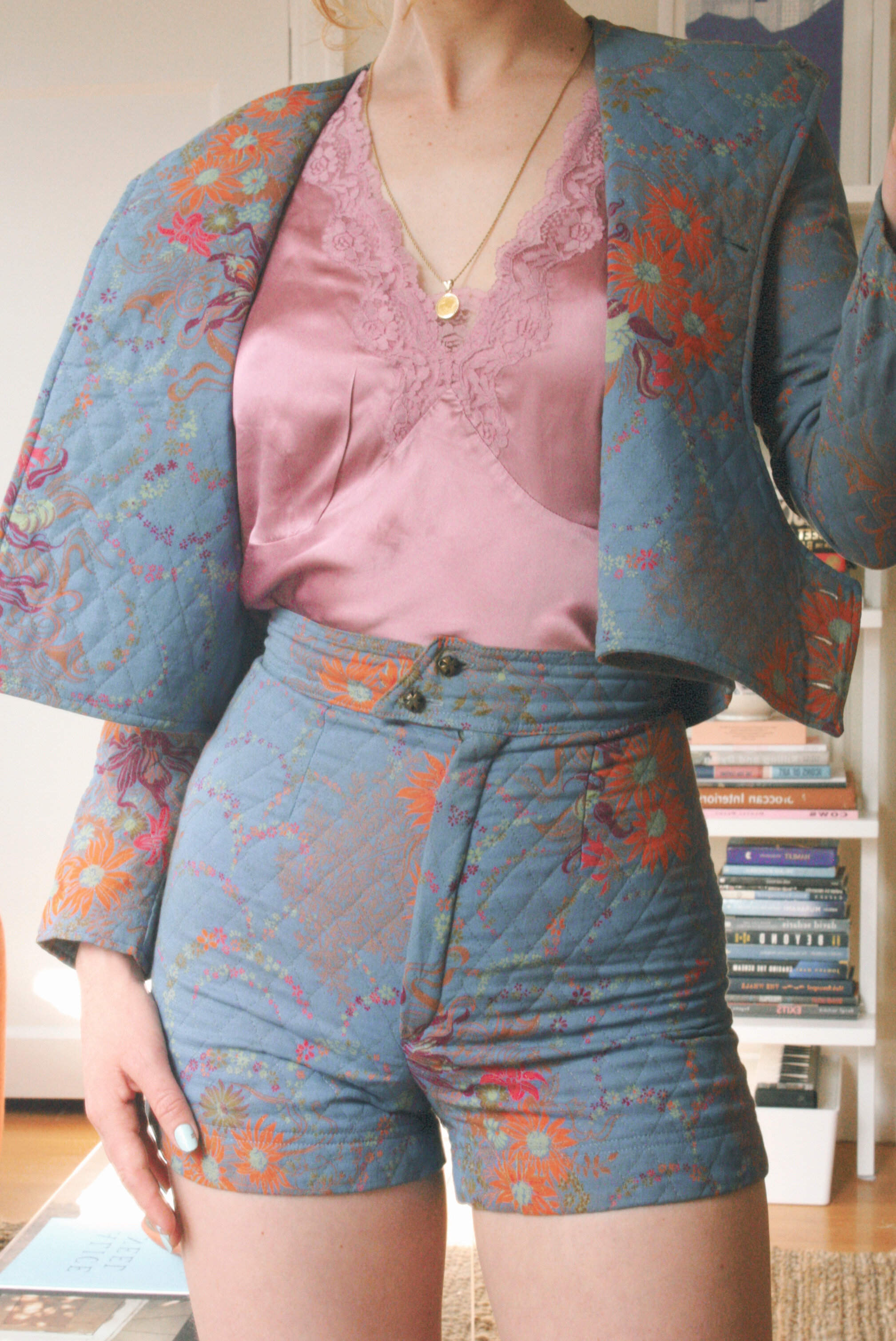 1960's Floral Quilted Set - Made in Denmark