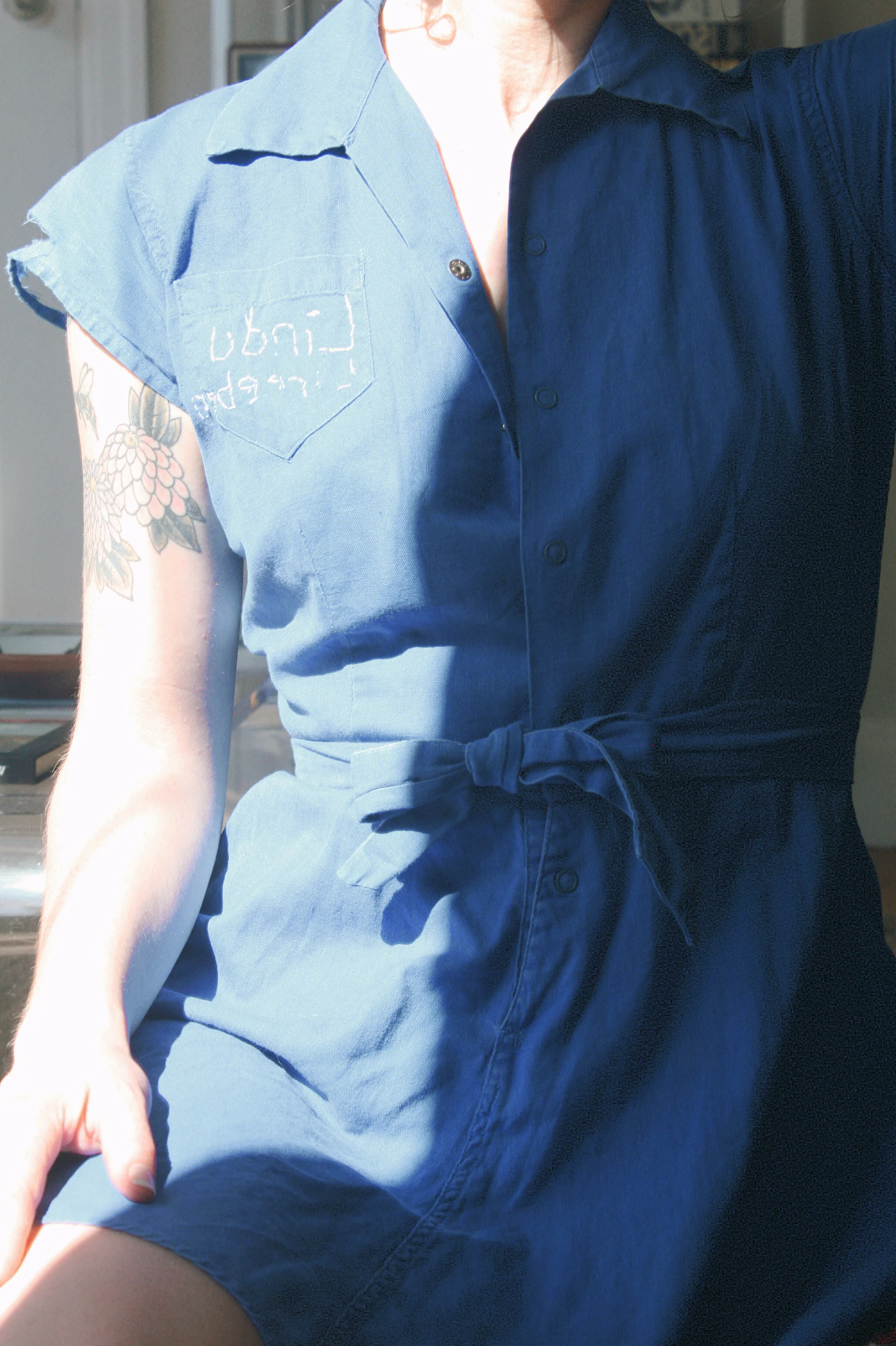 1940s Gym Uniform Mini Dress