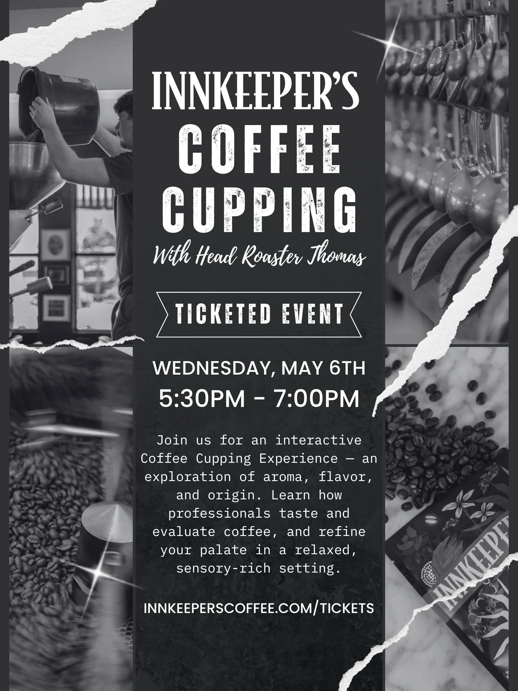 Coffee Cupping with our Head Roaster, Thomas! - May 6th