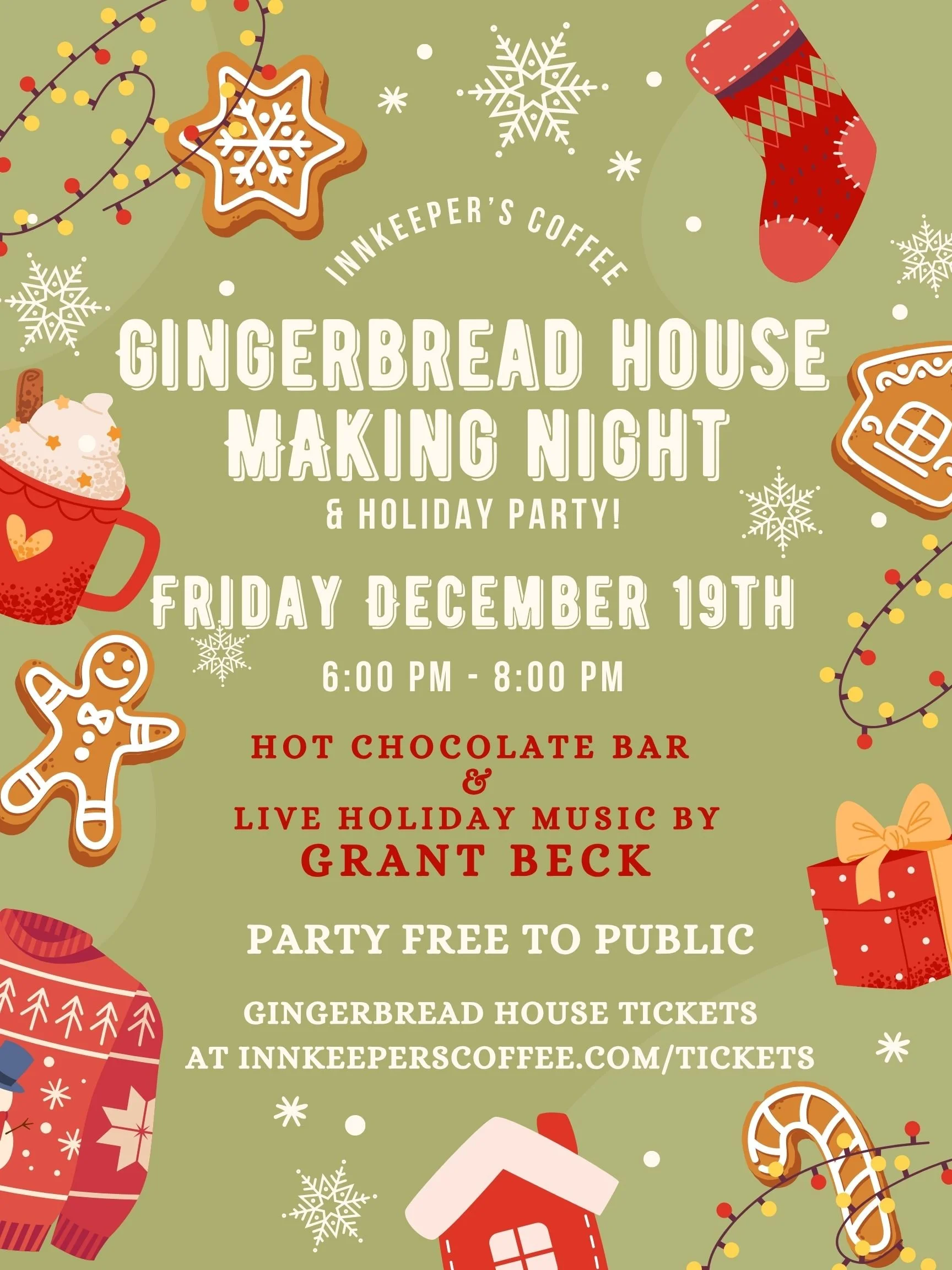 Gingerbread House and Hot Chocolate Night