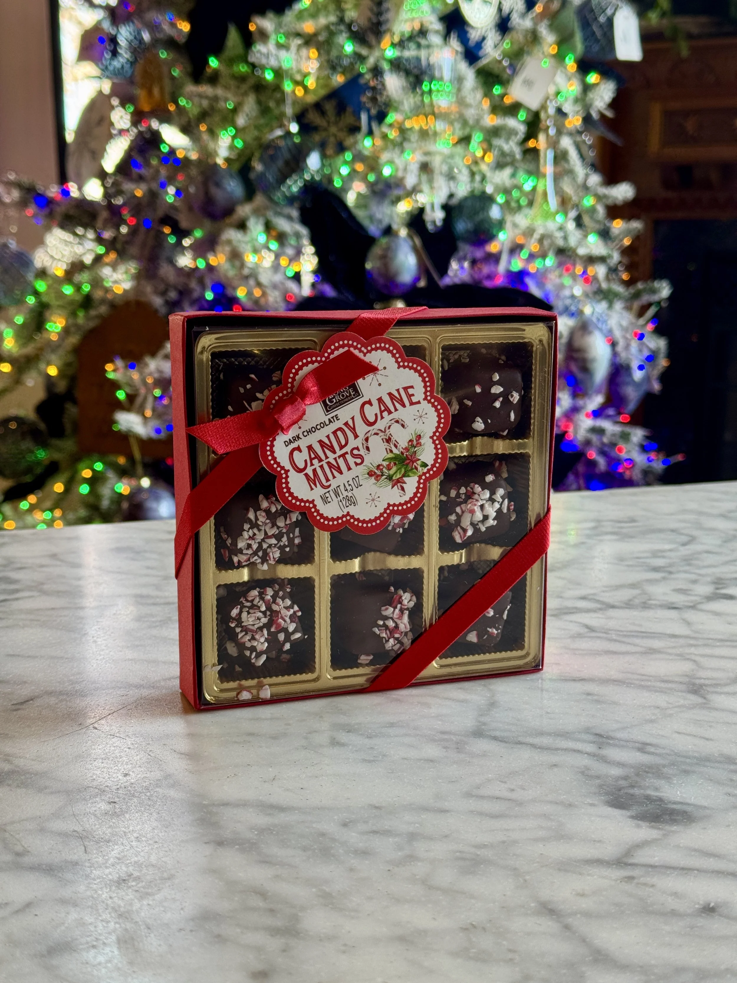 Dark Chocolate Candy Cane Mints by Long Grove Confectionary