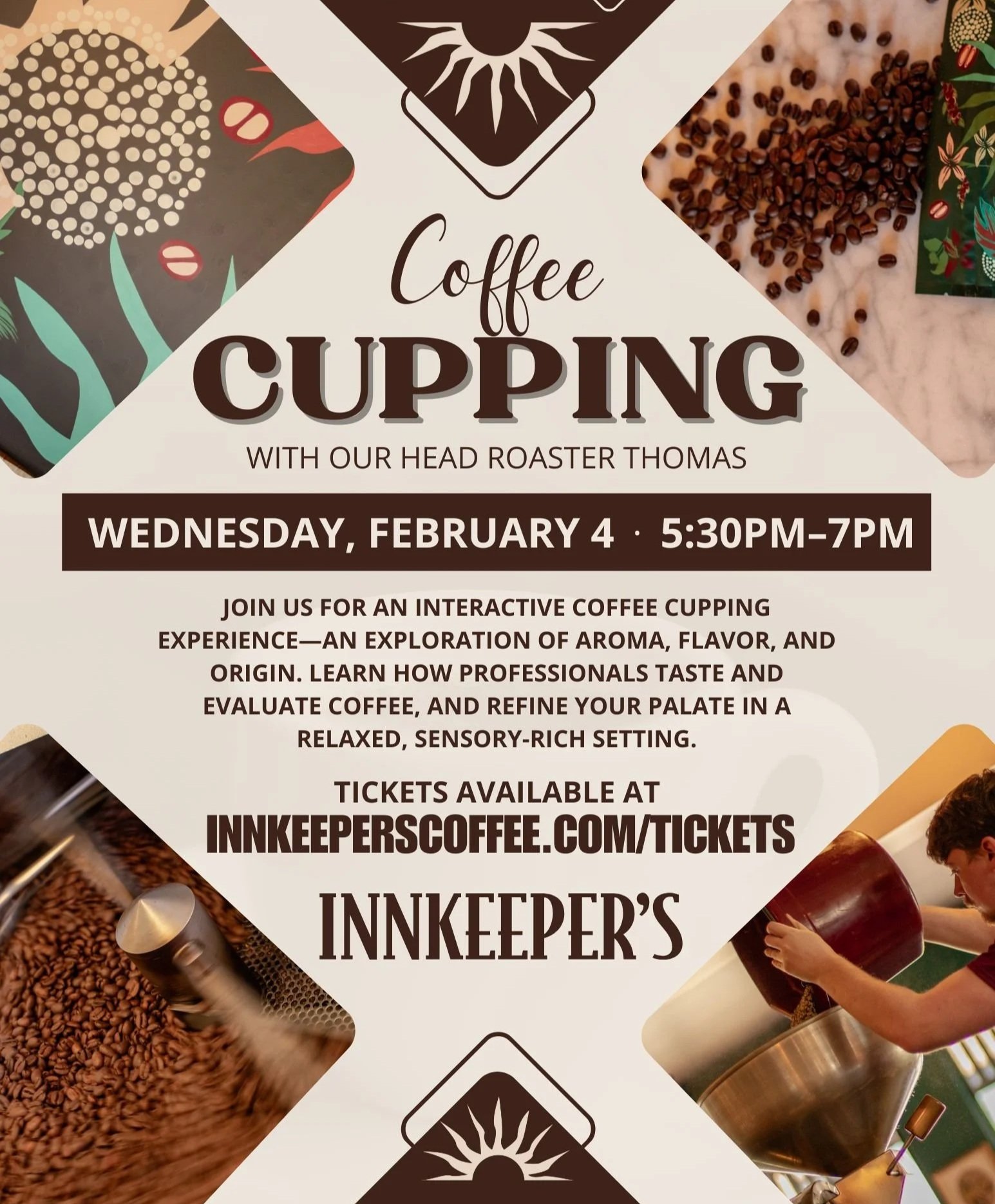 Coffee Cupping with our Head Roaster, Thomas! - February 4th
