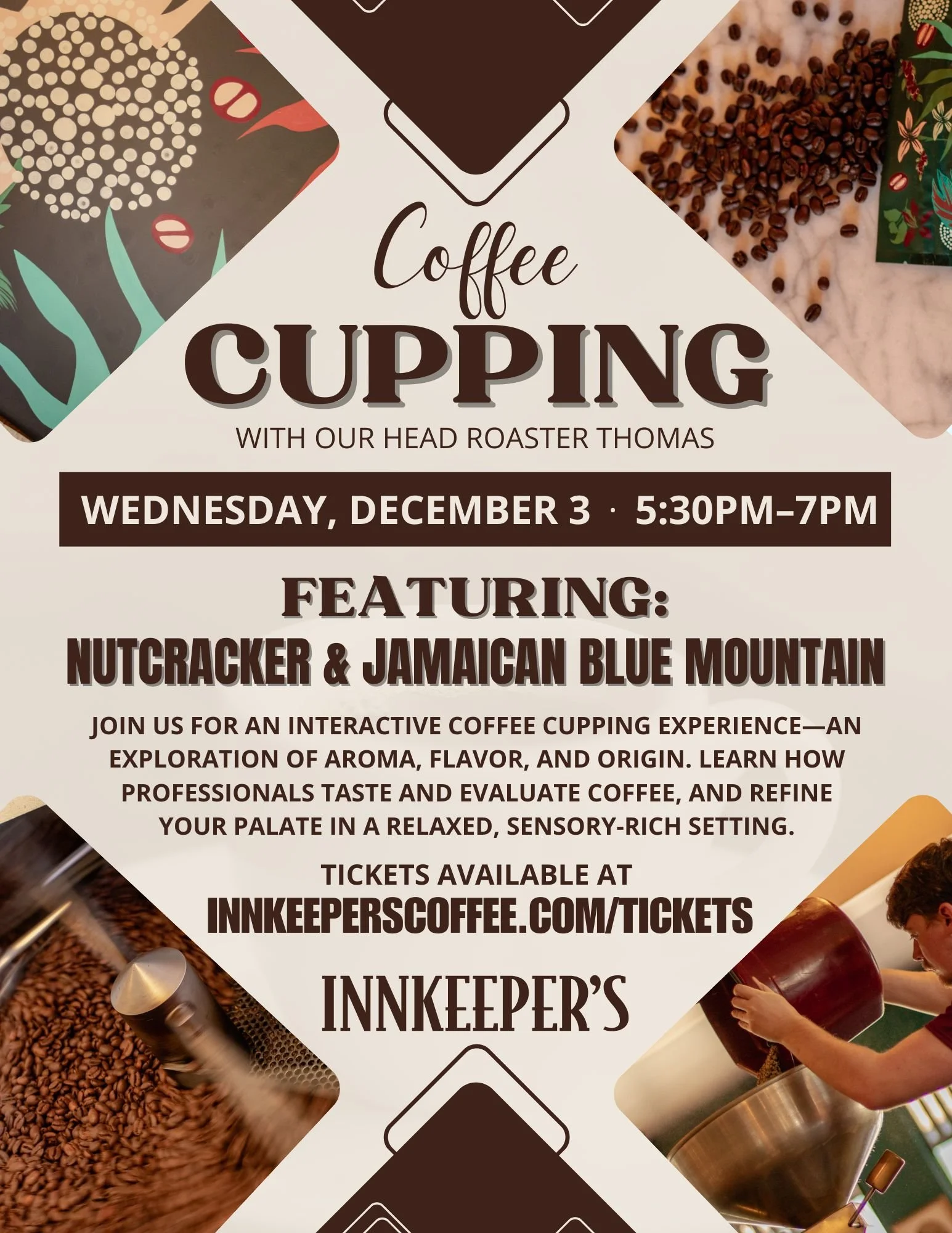 Coffee Cupping with our Head Roaster, Thomas! - December 3rd