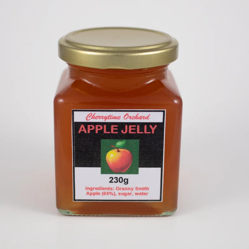 Beautifully set and golden in colour. Sweet and clean in texture. You will love the delicate flavour on your toast, but wait until you taste it as an accompaniment to roast pork or pork chops. Mm-mm-mm-mm!