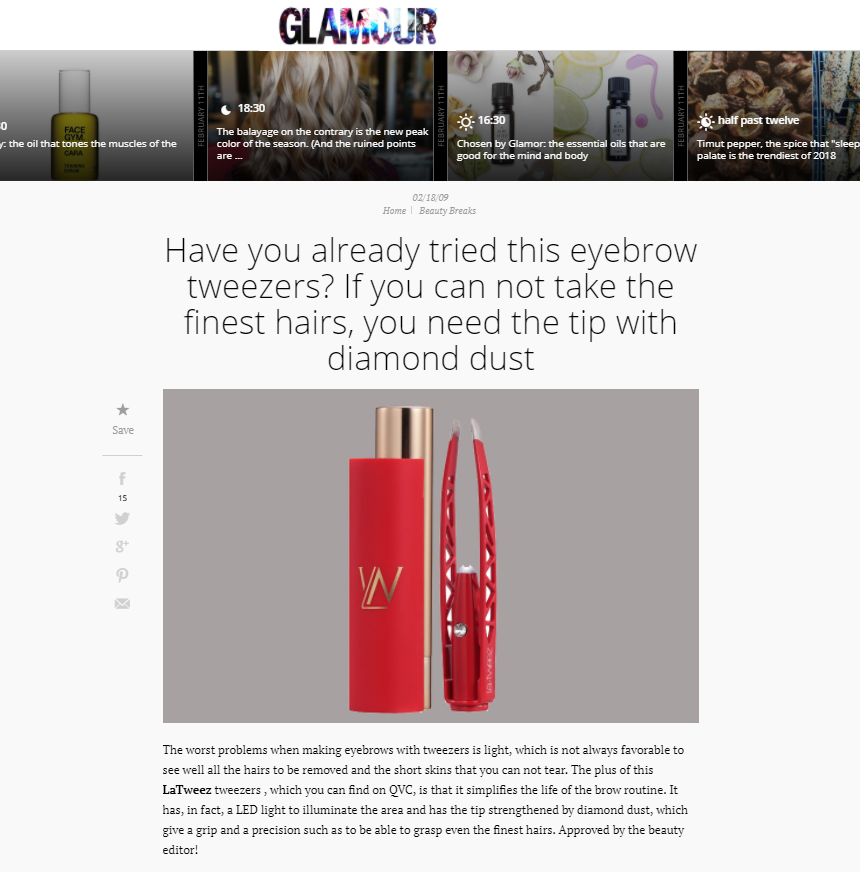 Avete già provato questa pinzetta per le sopracciglia? Se non riuscite a prendere i peli più fini ci vuole la punta con polvere di diamanti