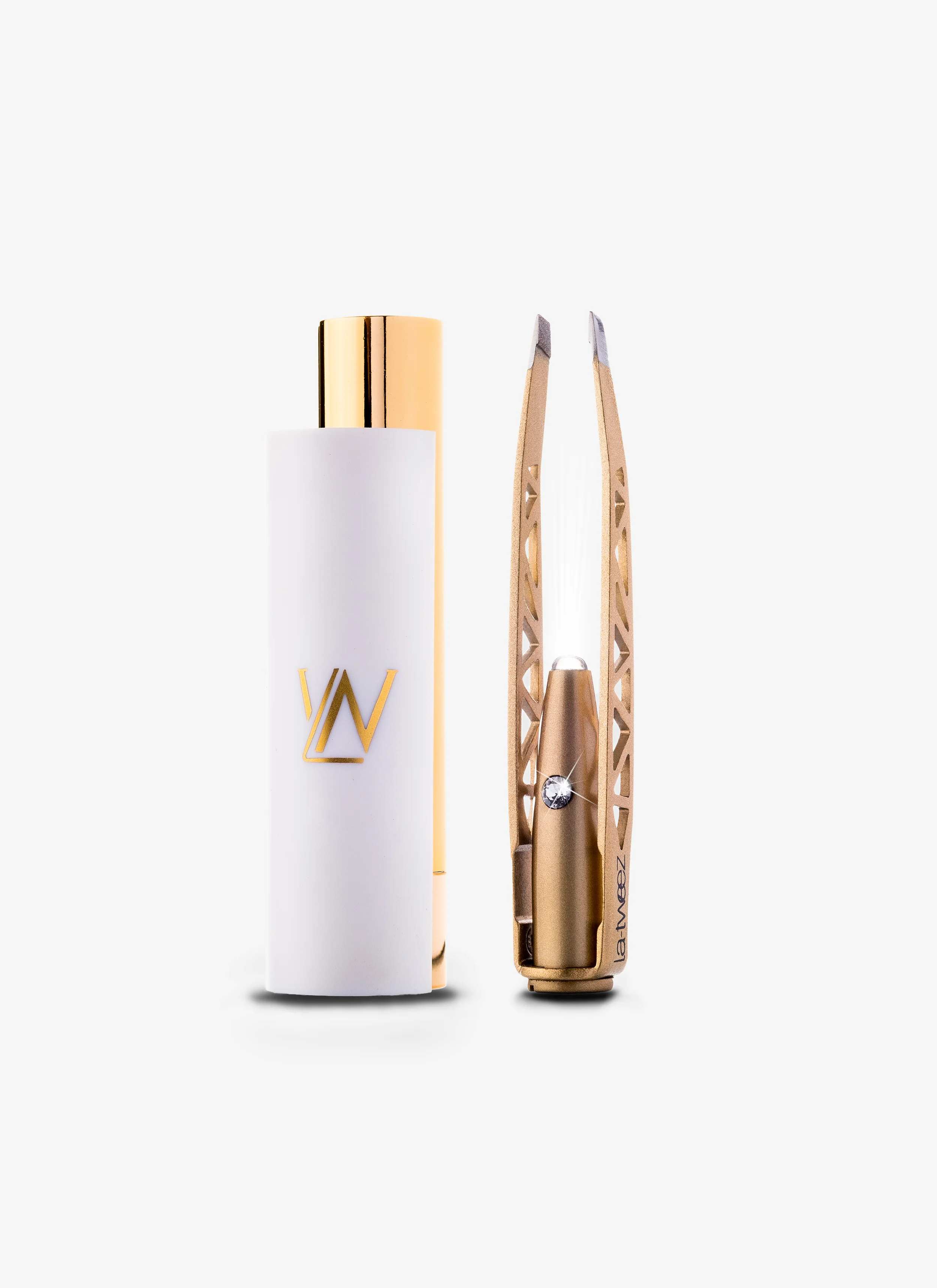 Gold Illuminating Tweezers + Diamond Dust Tips