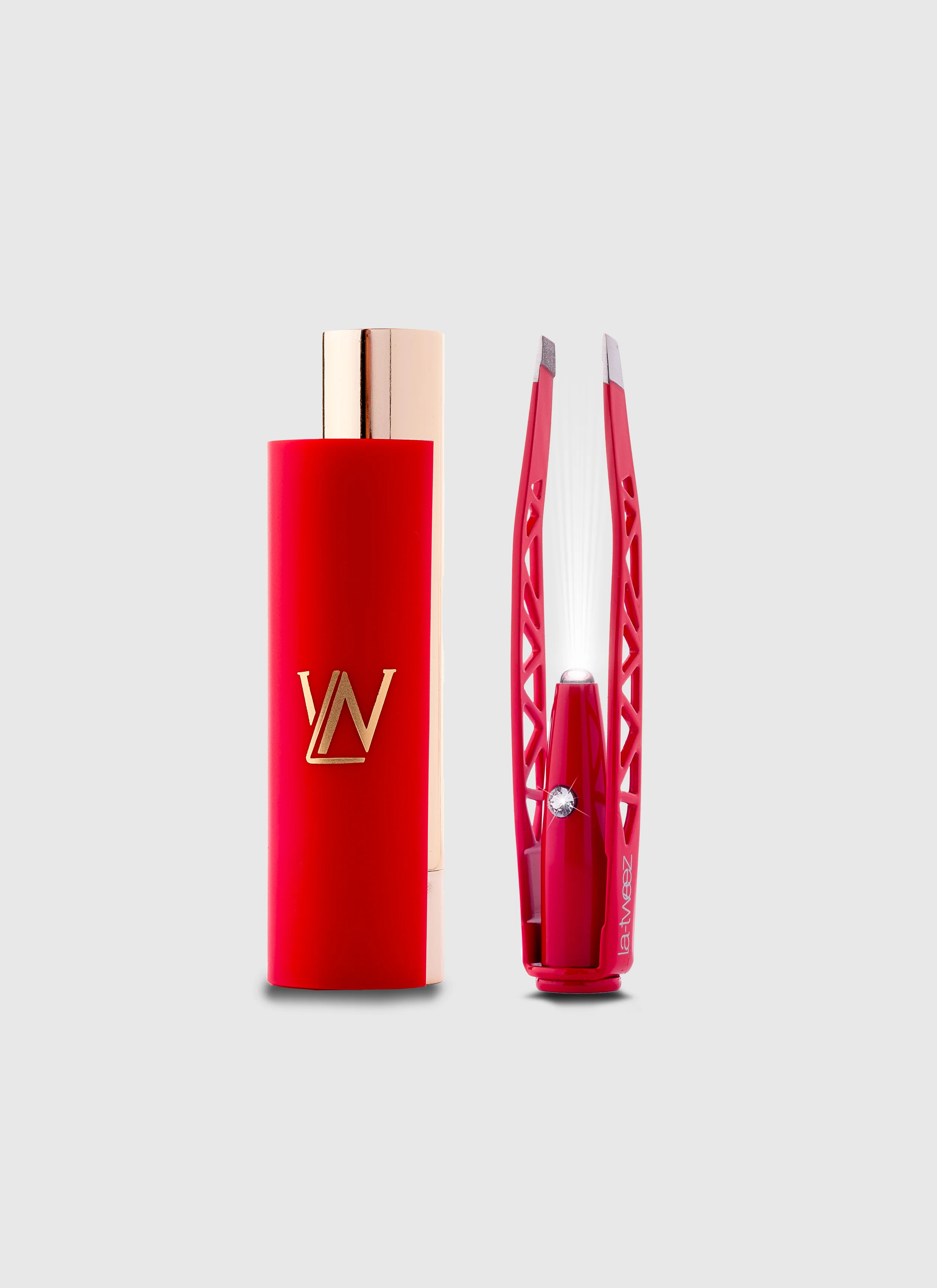 Red Illuminating Tweezers + Diamond Dust Tips