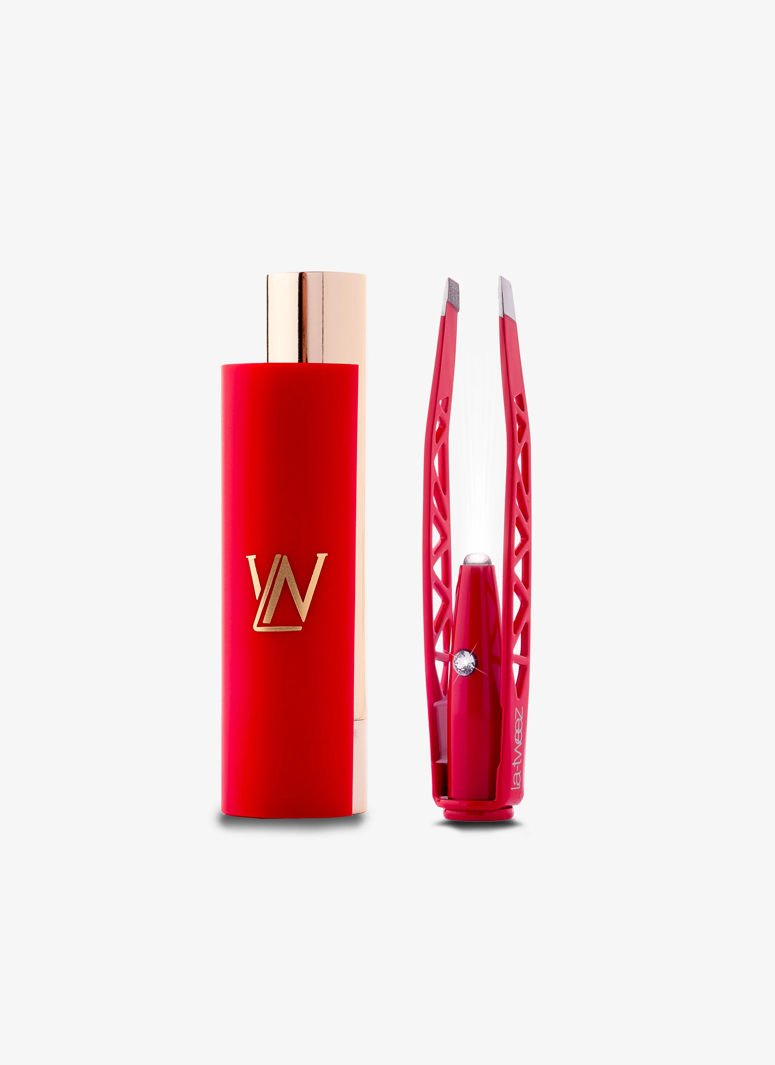Red Illuminating Tweezers + Diamond Dust Tips