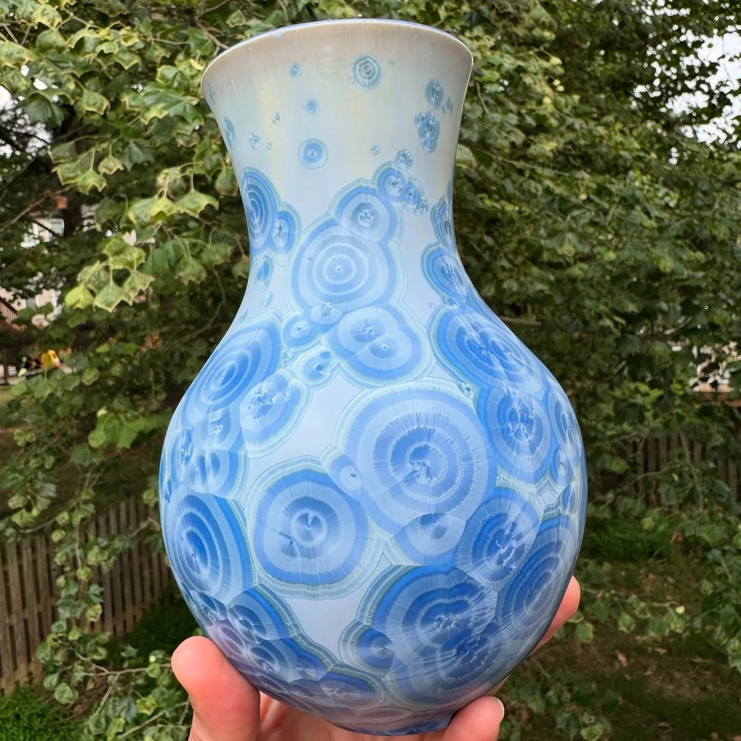 Making the trek to Michigan today for the @annarborstreetartfair  The problem with my work until the very last minute sort of flow, is I run out of time to take good photos of my work. I did manage to snap a few pics of the light blue beauties (and o