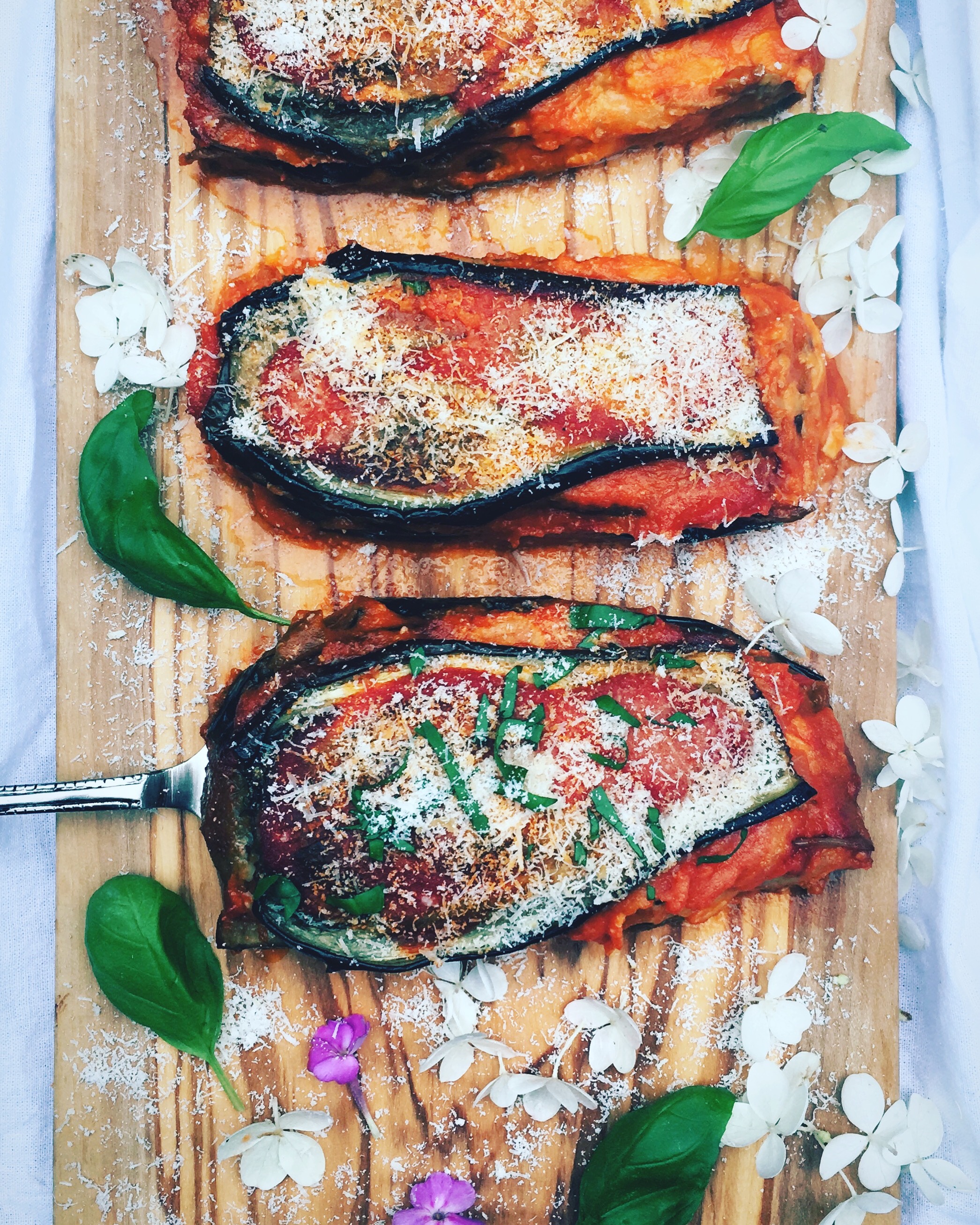 Aubergines à la parmigiana
