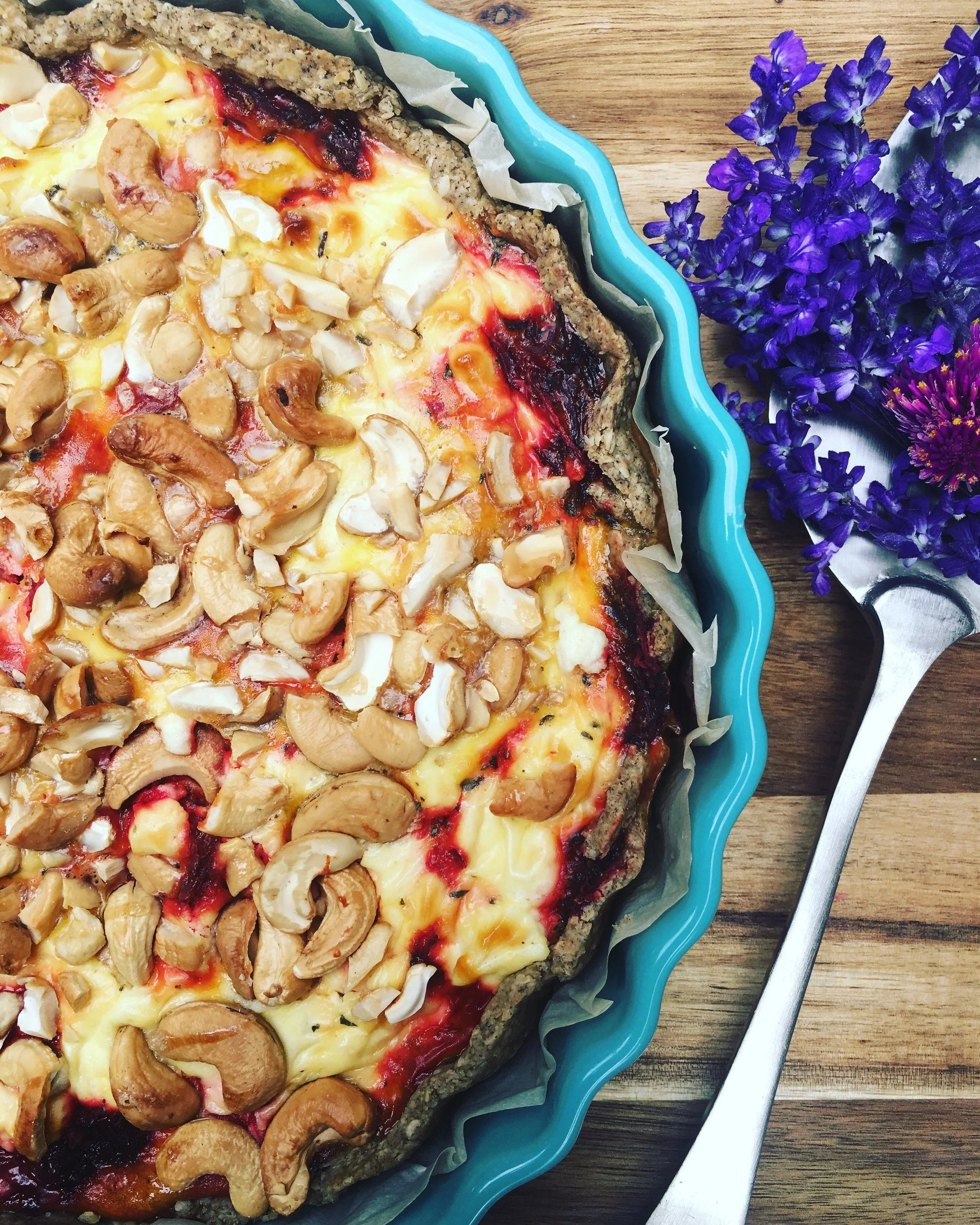 Tarte betteraves et chèvre