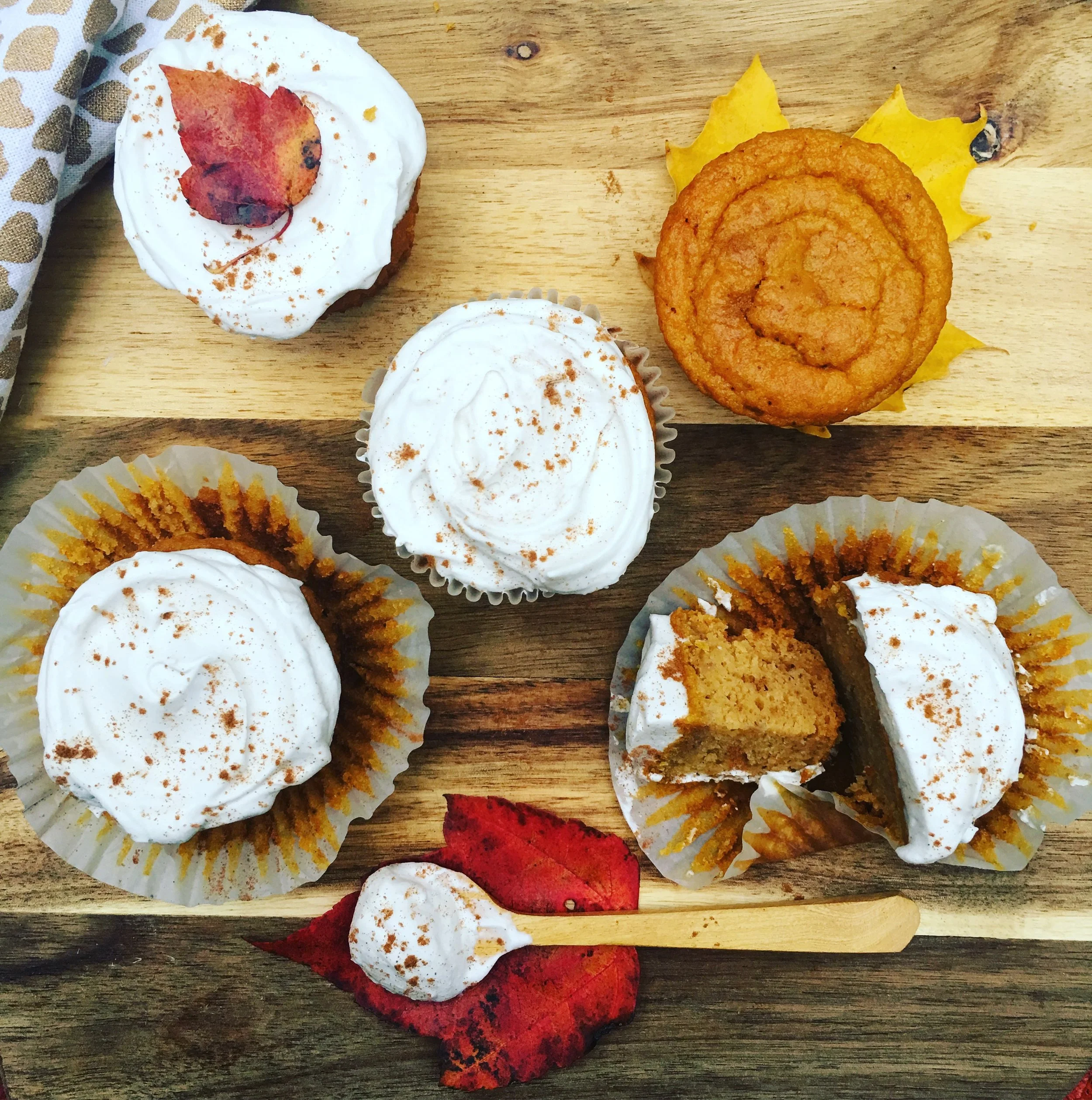 Cupcakes à la citrouille