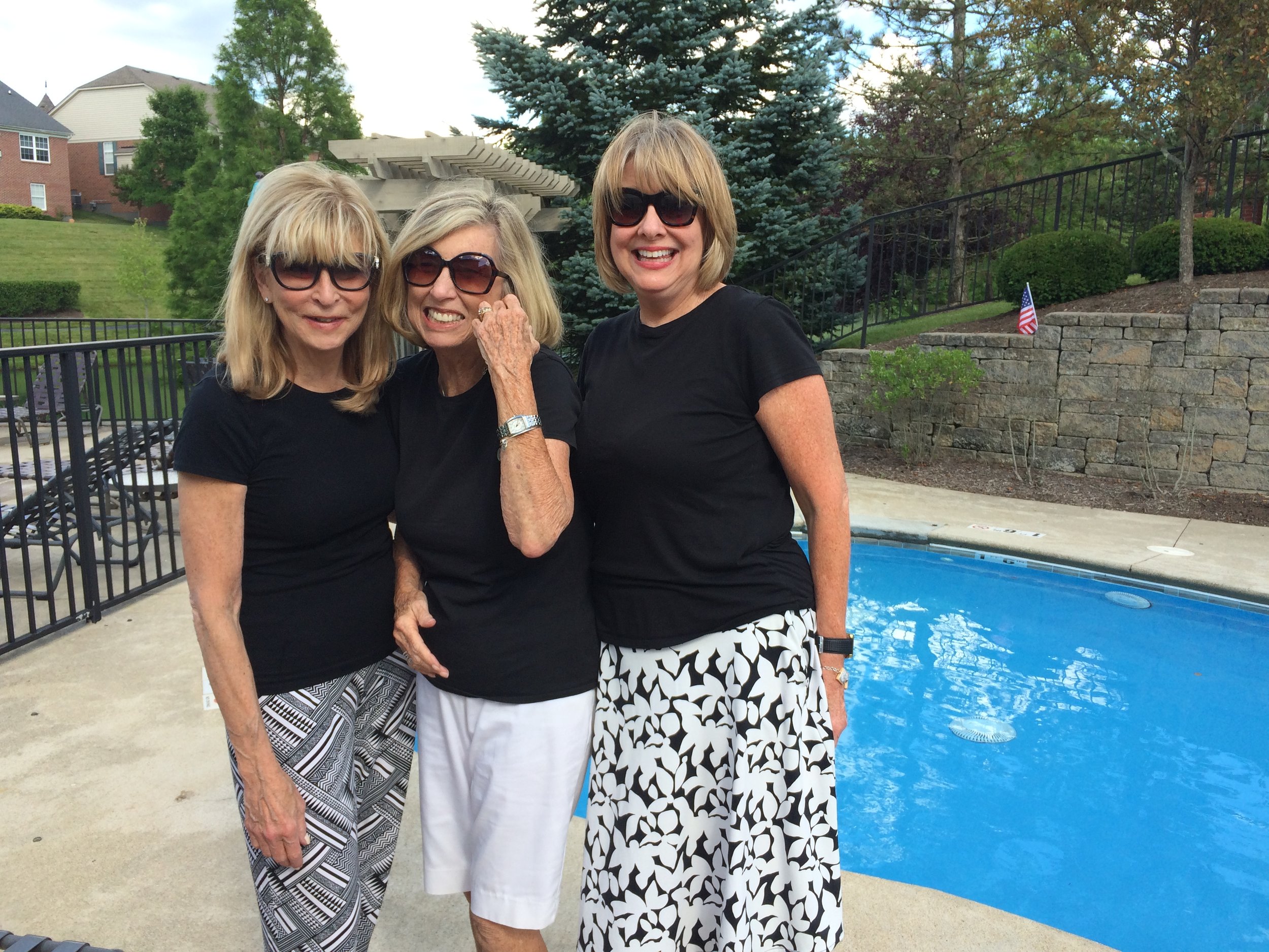 Nancy Sagar (left) & Julie Lyle (right) (with Judy Weber)