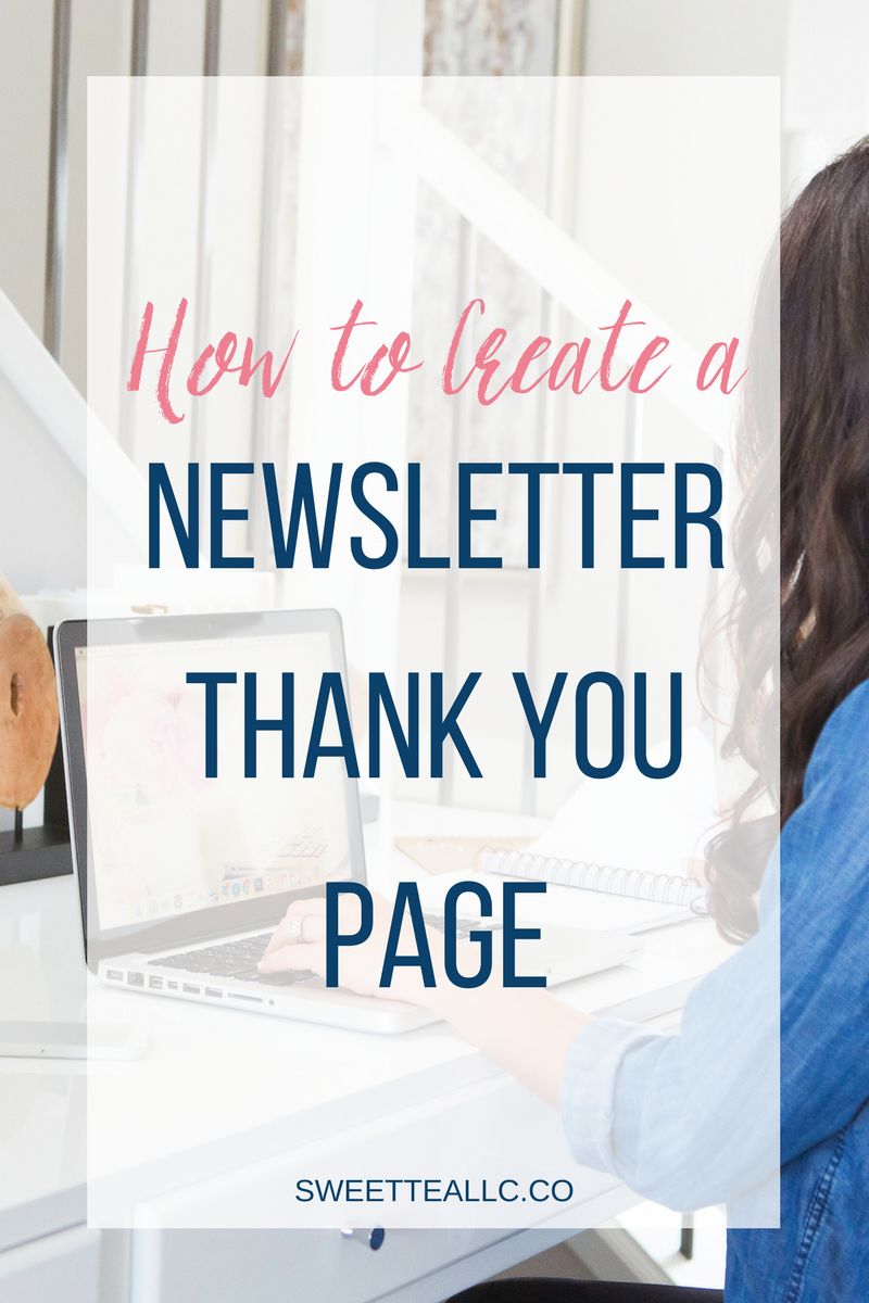 Such a smart idea! Instead of using the generic sign-up confirmation forms in your email service provider, create a thank-you page! Send subscribers back to your blog & deliver valuable content!