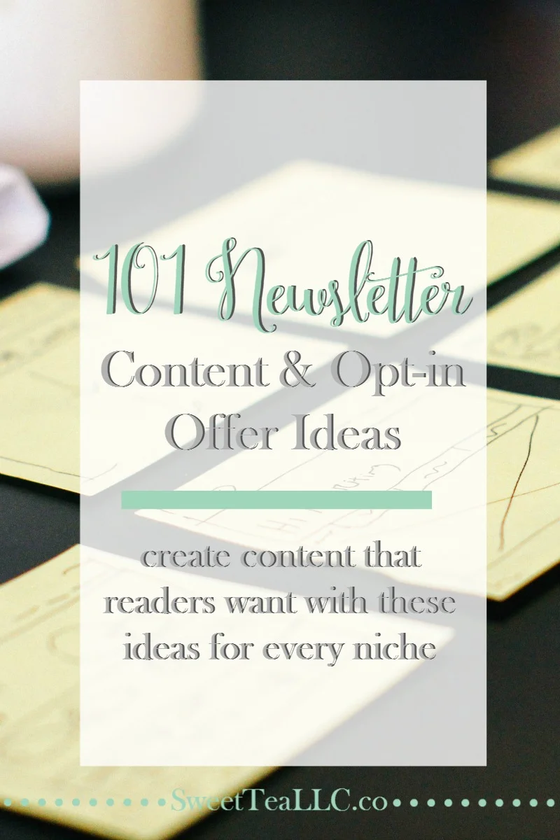 You know you need a newsletter for your blog, but you might be at a loss for words when it comes to creating content for your newsletters, you hit a wall. No worries! Here are 101 ideas to spark some creativity!
