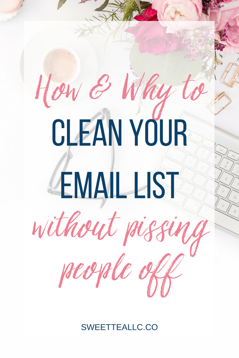 Instead of trying to grow a massive email list, focus instead on growing an active & engaged email list, and keeping your list clean. Learn how to clean your email list of stale & inactive subscribers without pissing people off!