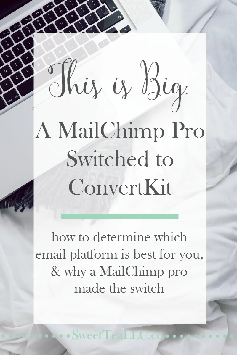 As your blog or business grows, your email platform has to grow up. A MailChimp pro discovered the switch to ConvertKit was a must for her growing business.