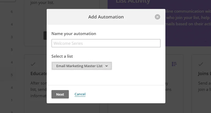 MailChimp Automation Workflow 3