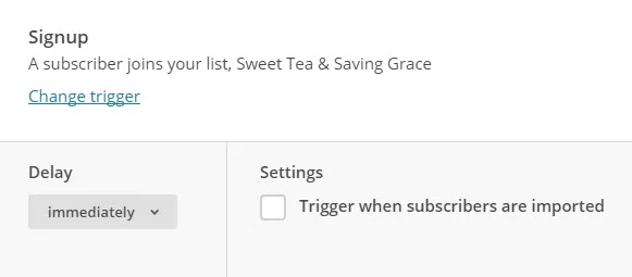 MailChimp Automation Workflow 7