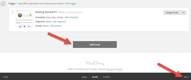 MailChimp Automation Workflow 8